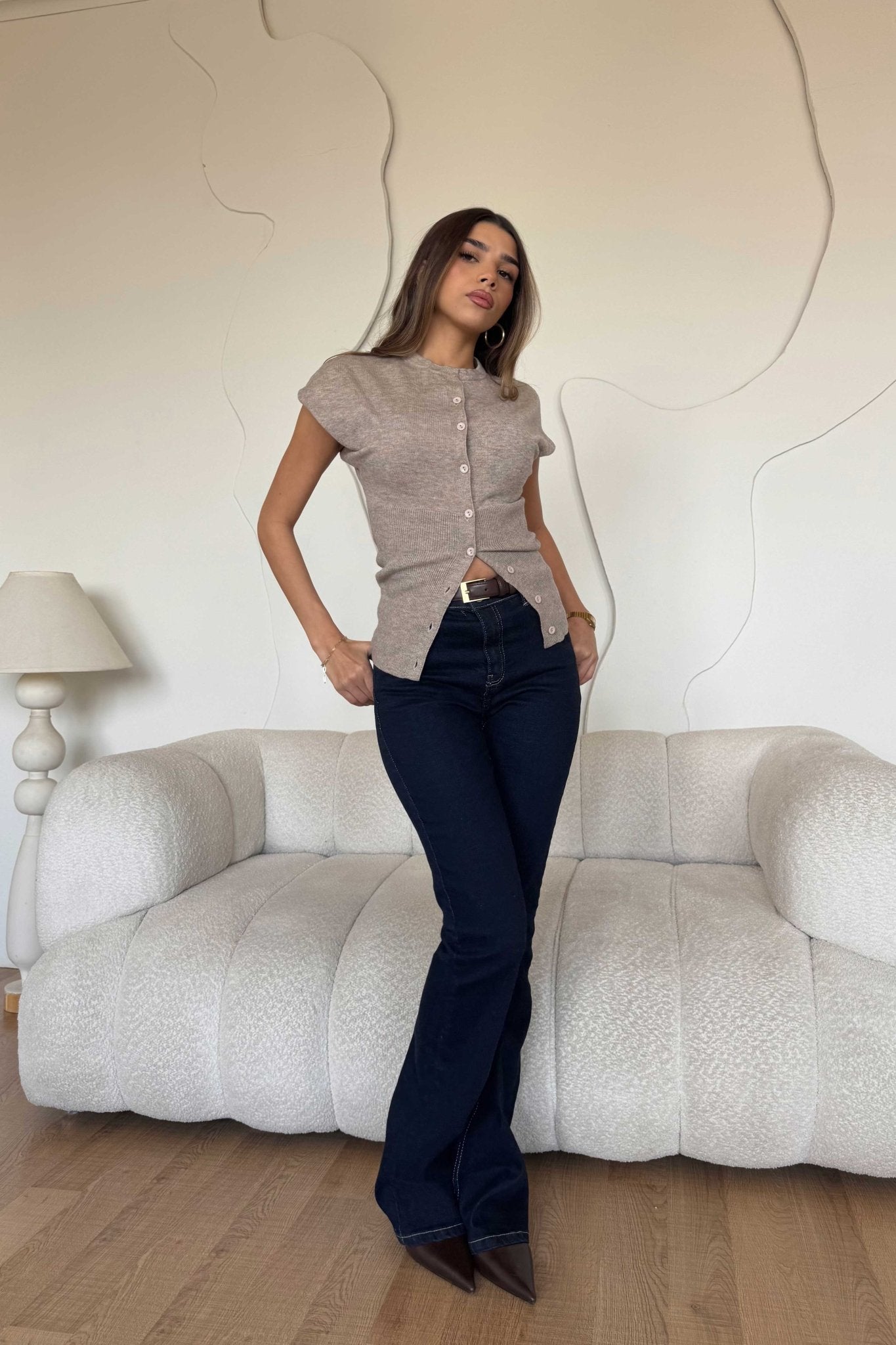 Flare – Mid-Rise Raw Denim Jeans flare CIZARO - Cizaro Jeans