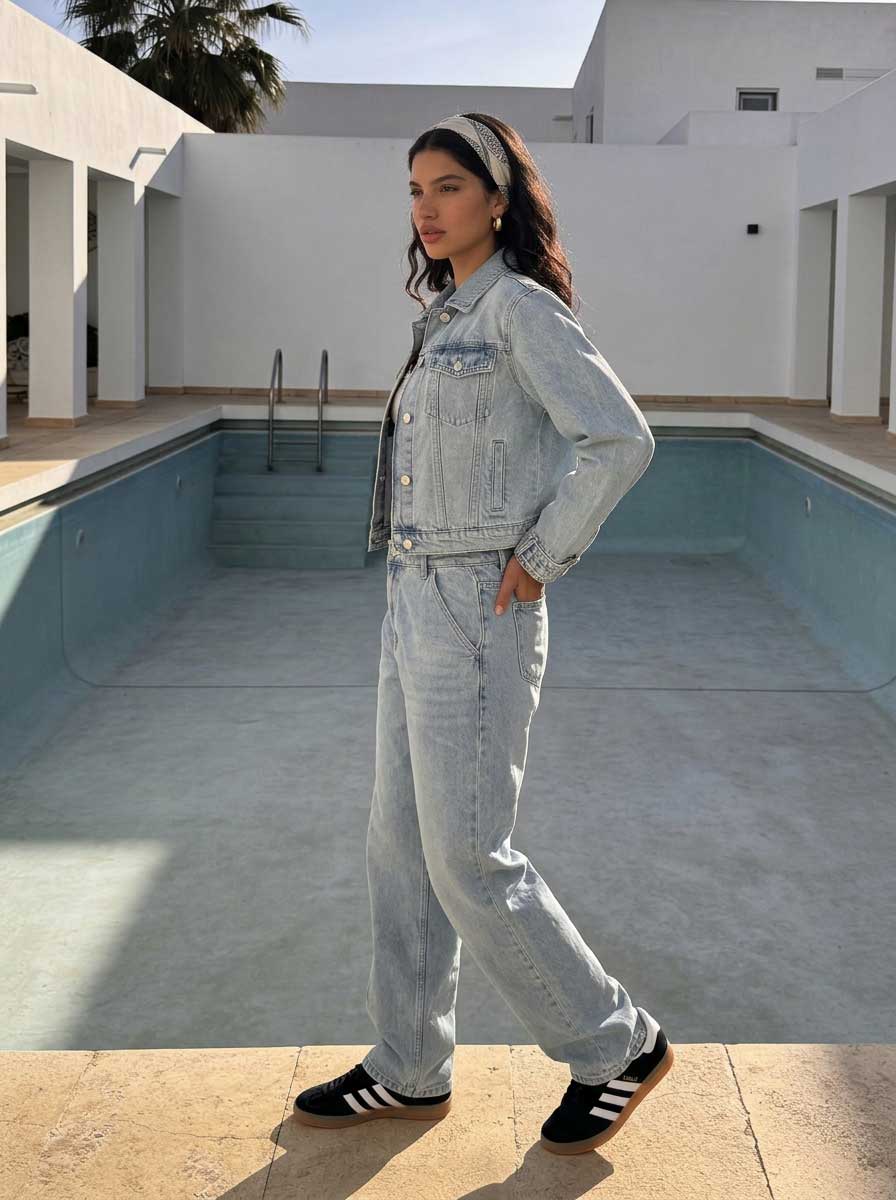 Denim Edge Cropped Jacket Croped jacket CIZARO - Cizaro Jeans
