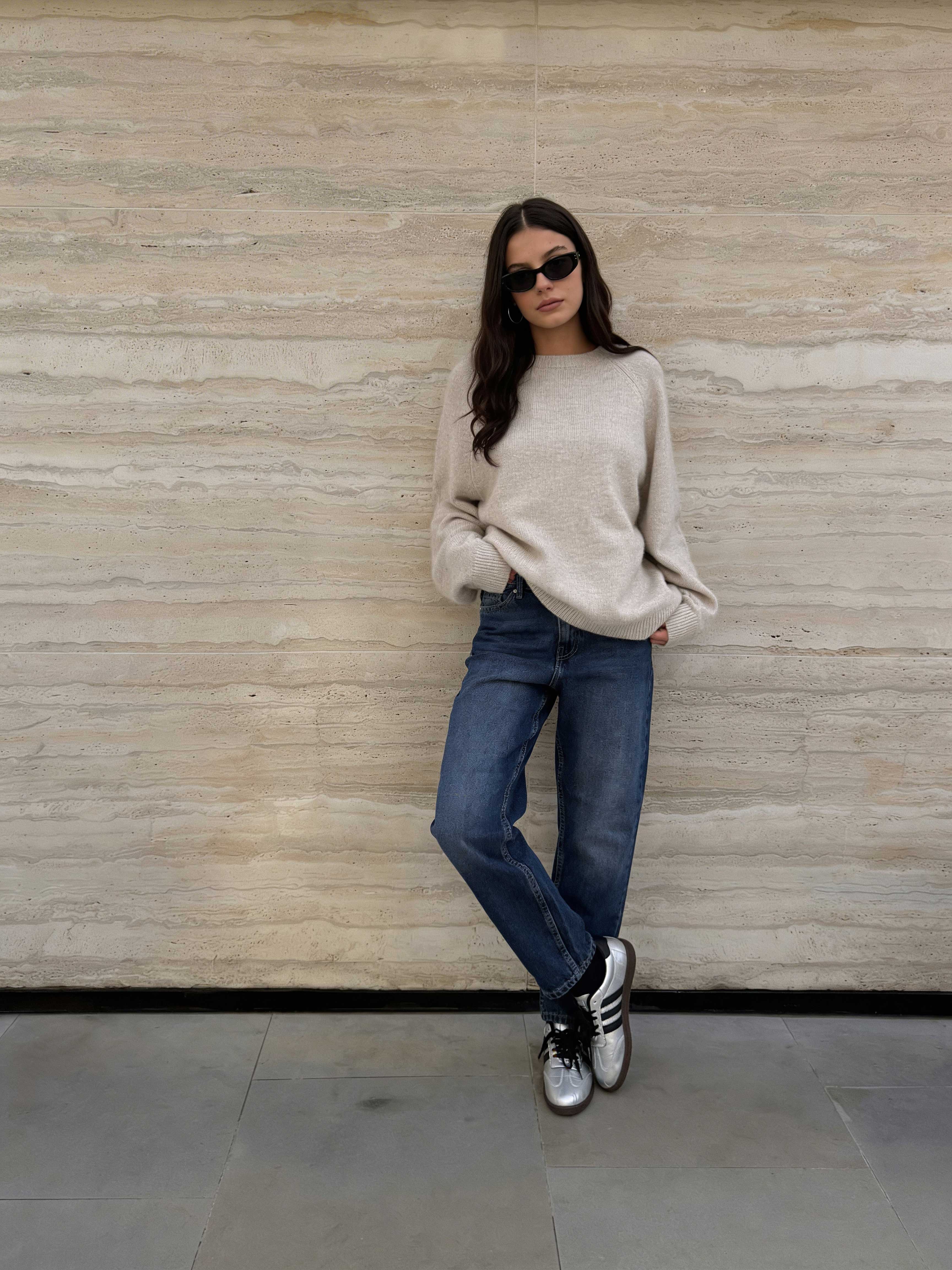 Mom-Fit – High-Waist Washed Blue Jeans Mom jeans CIZARO - Cizaro Jeans