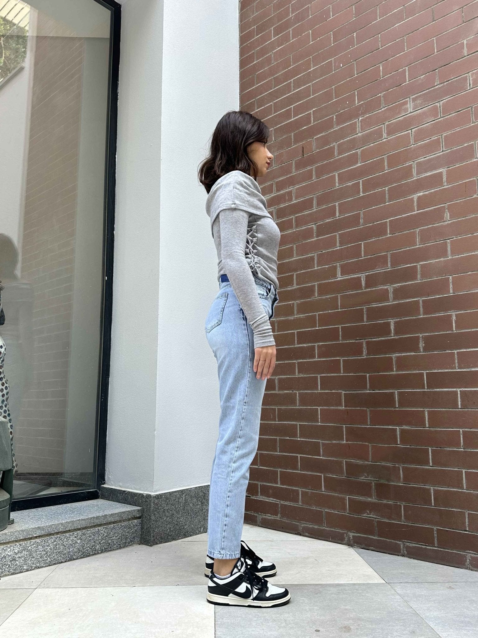 Mom-Fit - Light Iced Blue Wash Jeans. Mom-Fit CIZARO - Cizaro Jeans