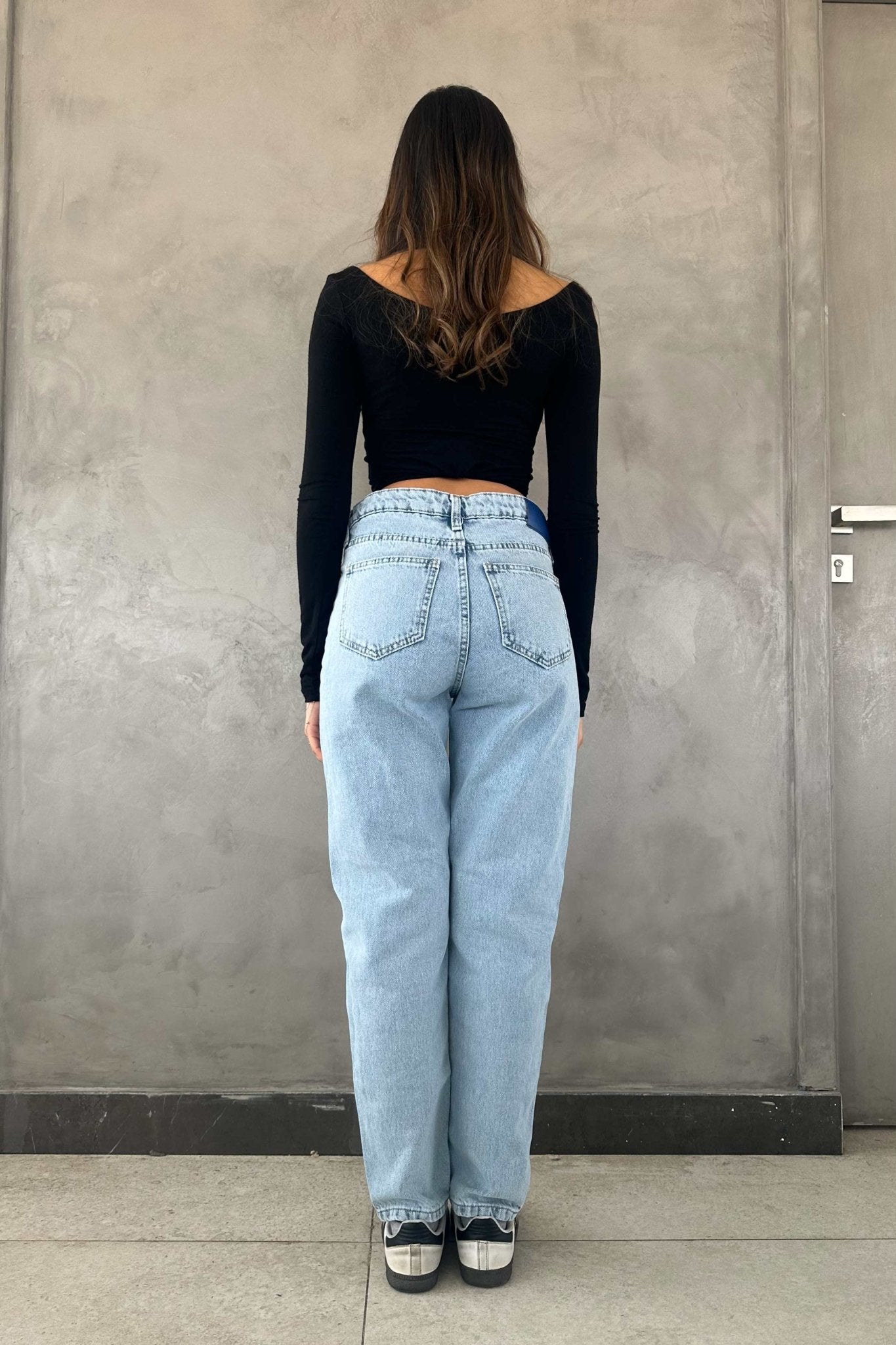 Mom-fit - Light Blue Mom-Fit CIZARO - Cizaro Jeans