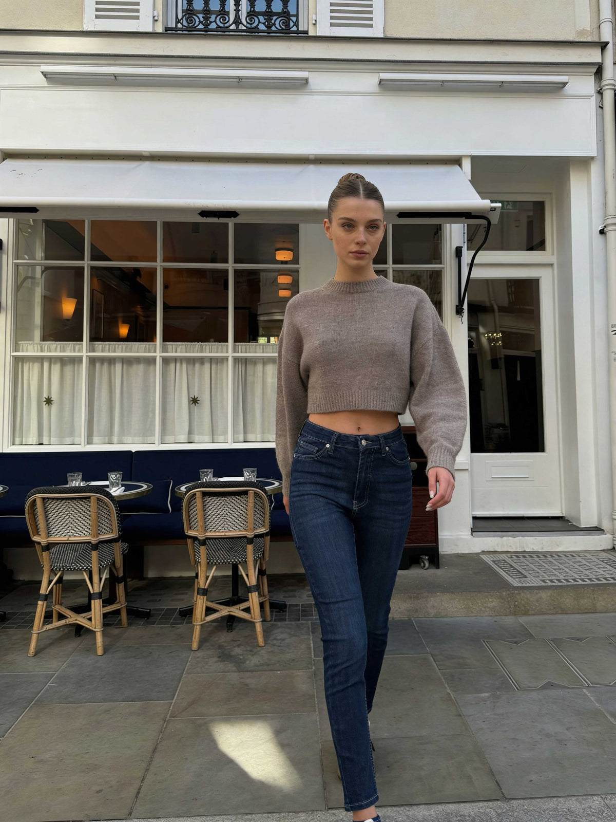 Skinny – High-Waist Dark Vintage Green Jeans Skinny CIZARO - Cizaro Jeans