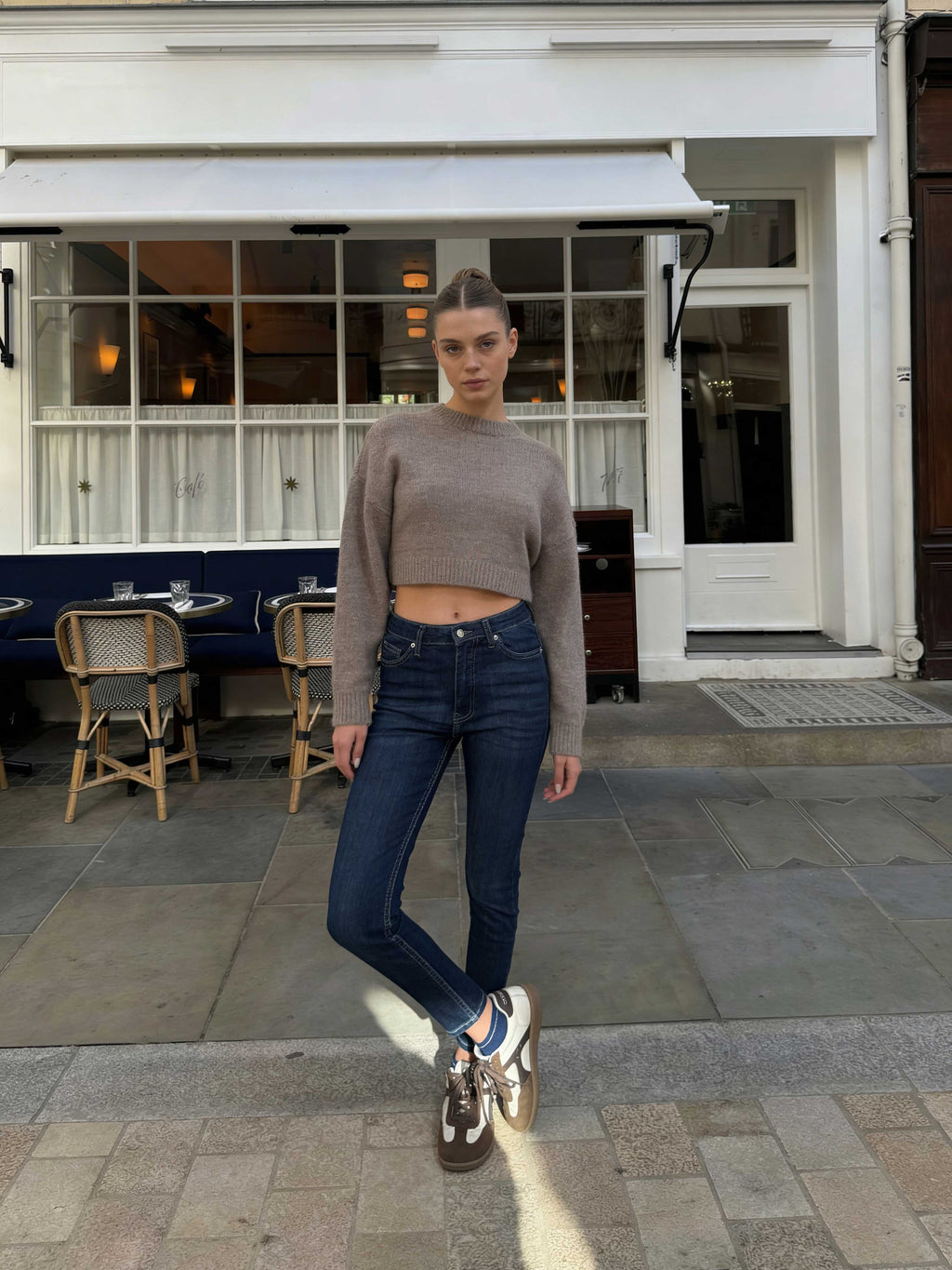 Skinny – High-Waist Dark Vintage Green Jeans Skinny CIZARO - Cizaro Jeans