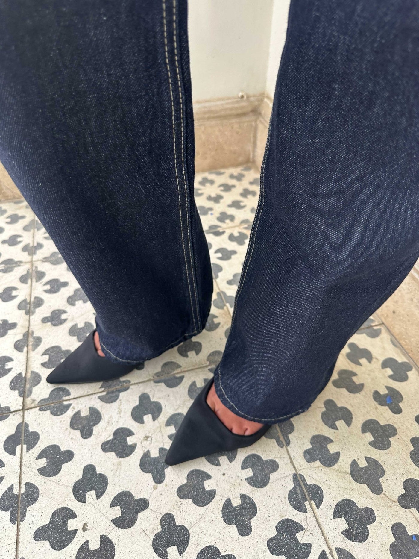 Straight-Leg | Mid Rise Raw Denim Wash Jeans Straight CIZARO - Cizaro Jeans