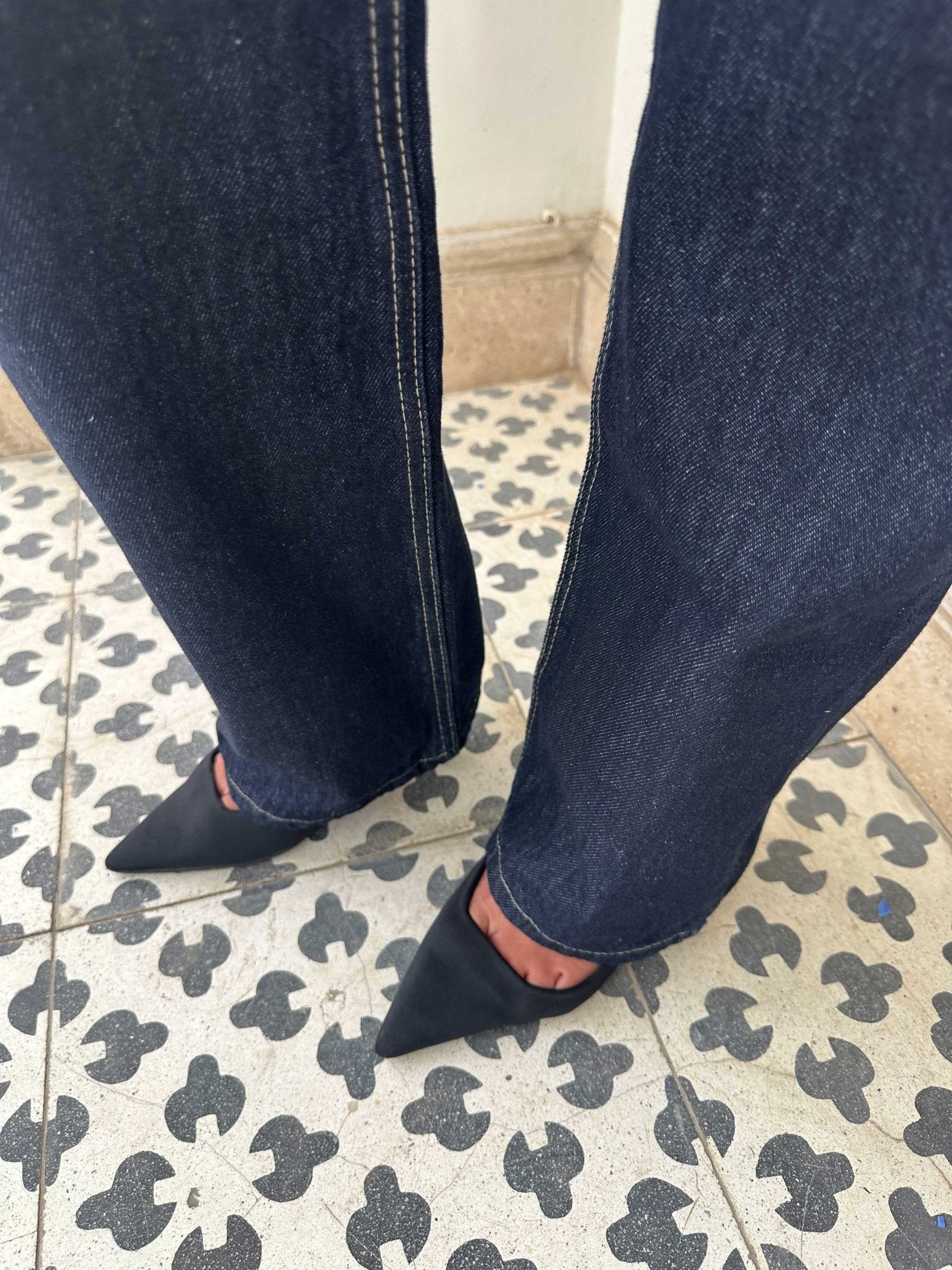 Straight-Leg | High Waist Raw Denim Wash Jeans Straight CIZARO - Cizaro Jeans