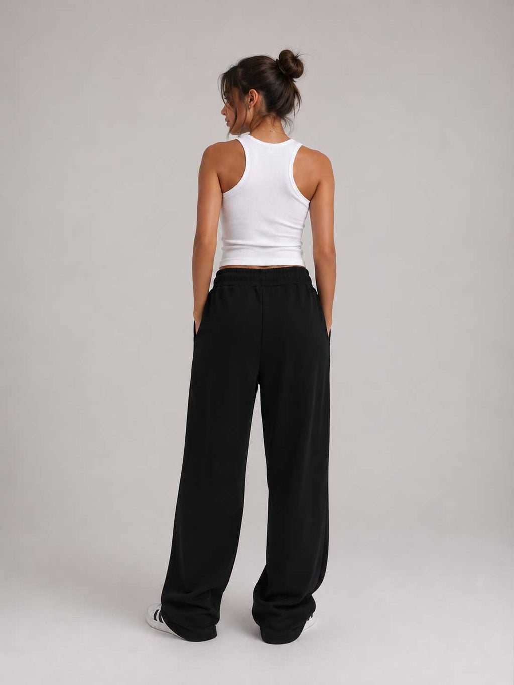 Wide-Leg Sweatpants – Black sweatpants CIZARO - Cizaro Jeans