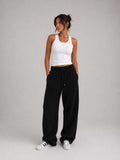 Wide-Leg Sweatpants – Black sweatpants CIZARO - Cizaro Jeans
