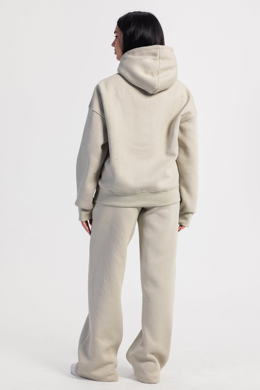 Wide-Leg Sweatpants In Beige Sweatpants CIZARO - Cizaro Jeans