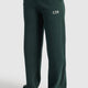 Wide-Leg Sweatpants In Midnight Green