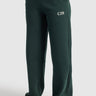 Wide-Leg Sweatpants In Midnight Green