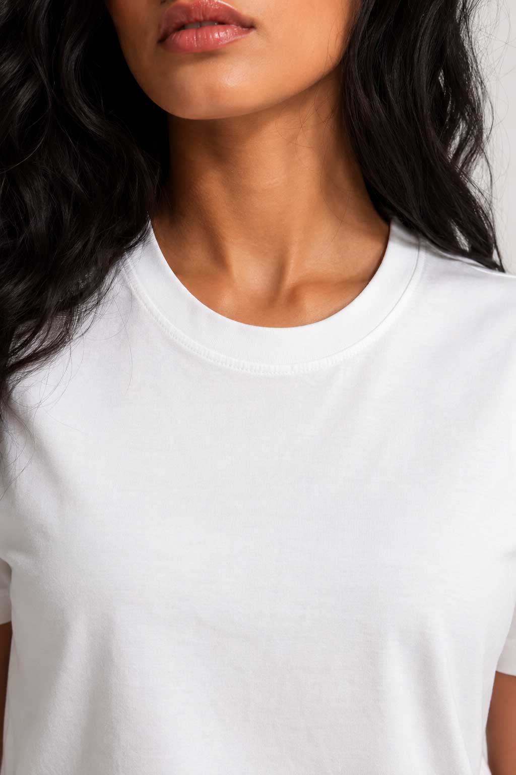 Slim Fit T-Shirt – White T shirt CIZARO - Cizaro Jeans