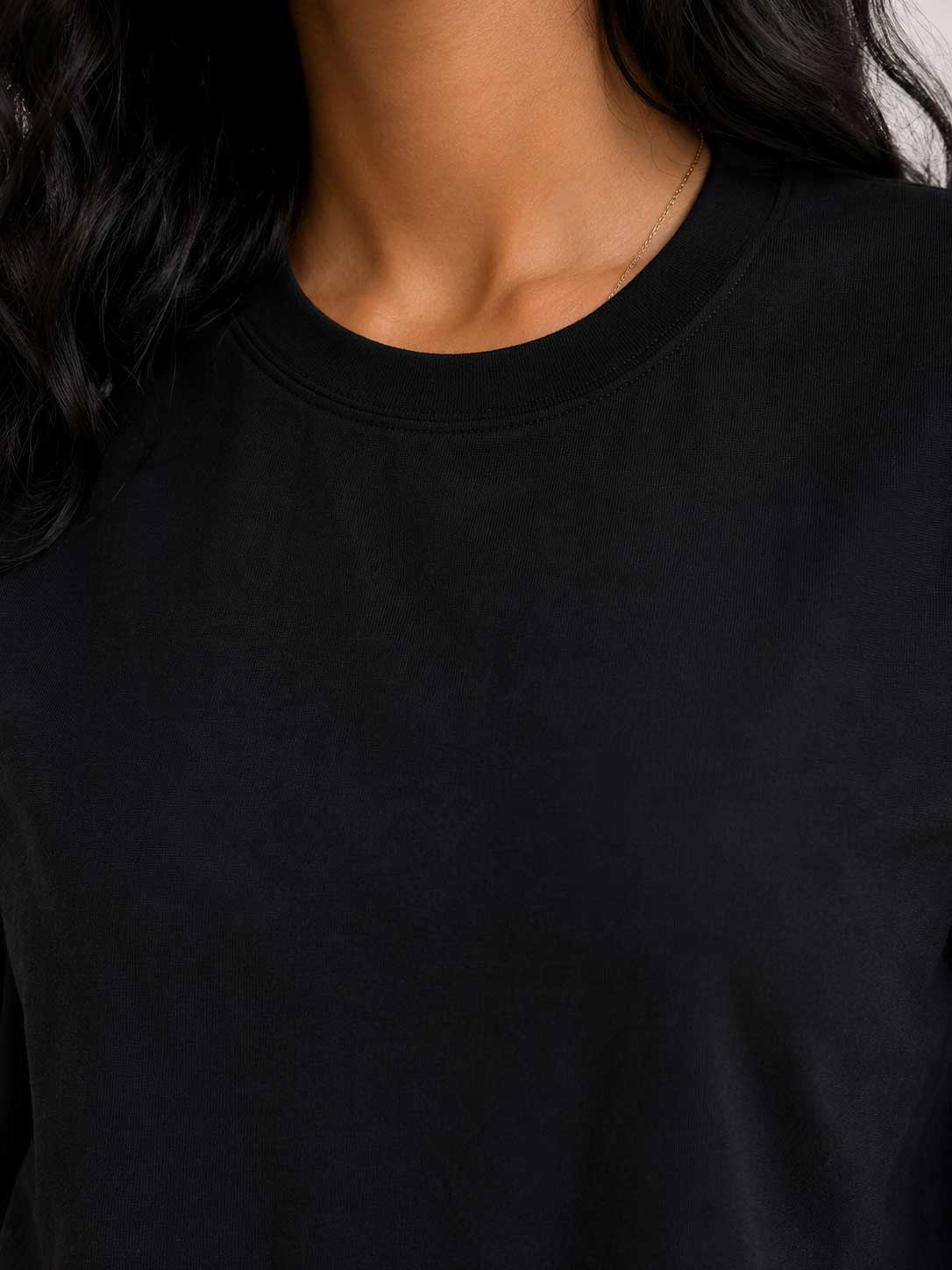 Slim Fit T-Shirt – Black T shirt CIZARO - Cizaro Jeans