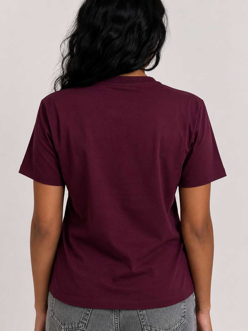 Slim Fit T-Shirt – Burgundy t shirt CIZARO - Cizaro Jeans