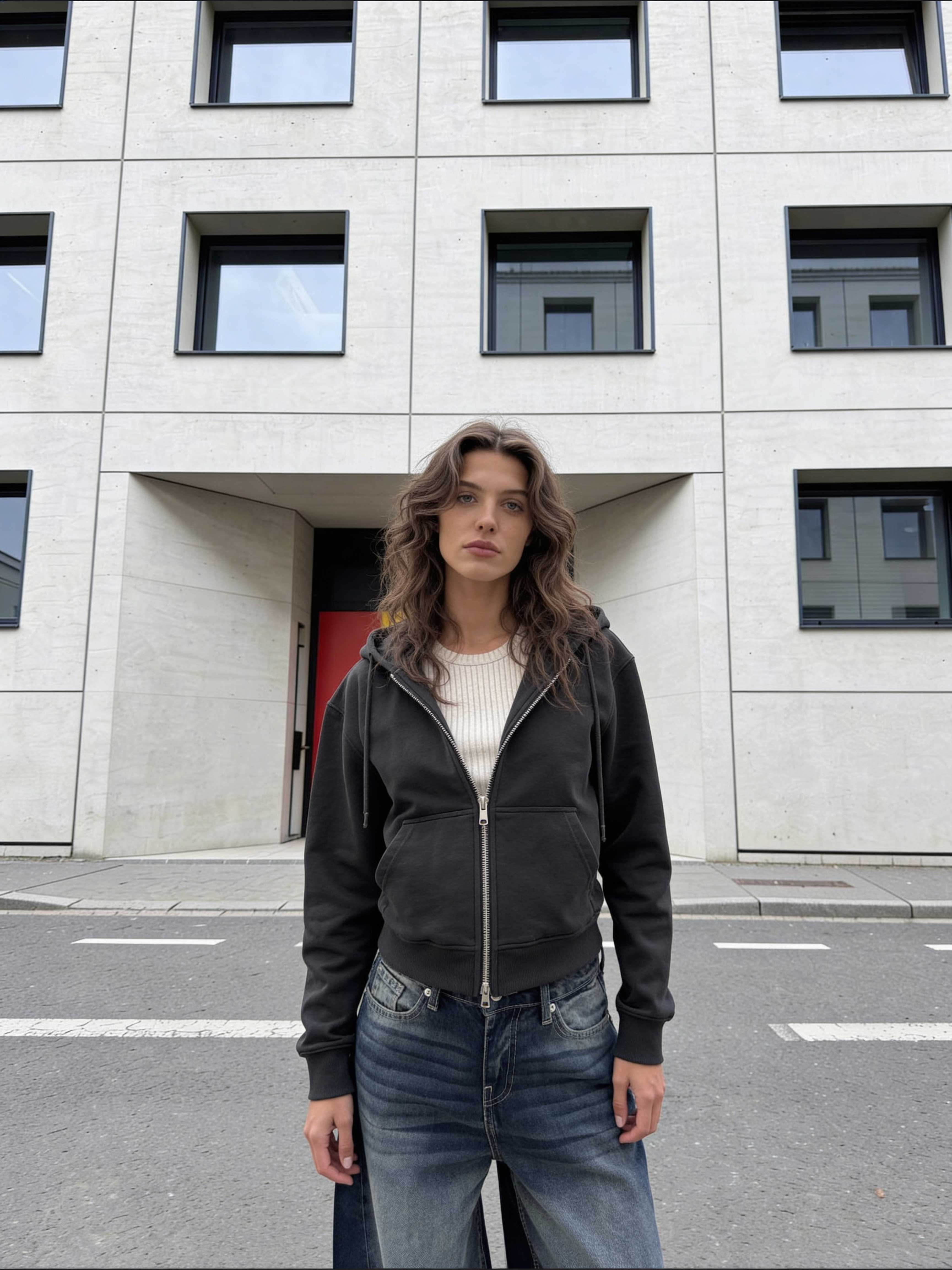 Extreme Wide-Leg – Mid-Rise Deep Vintage Blue Jeans Extreme Wide Leg CIZARO - Cizaro Jeans