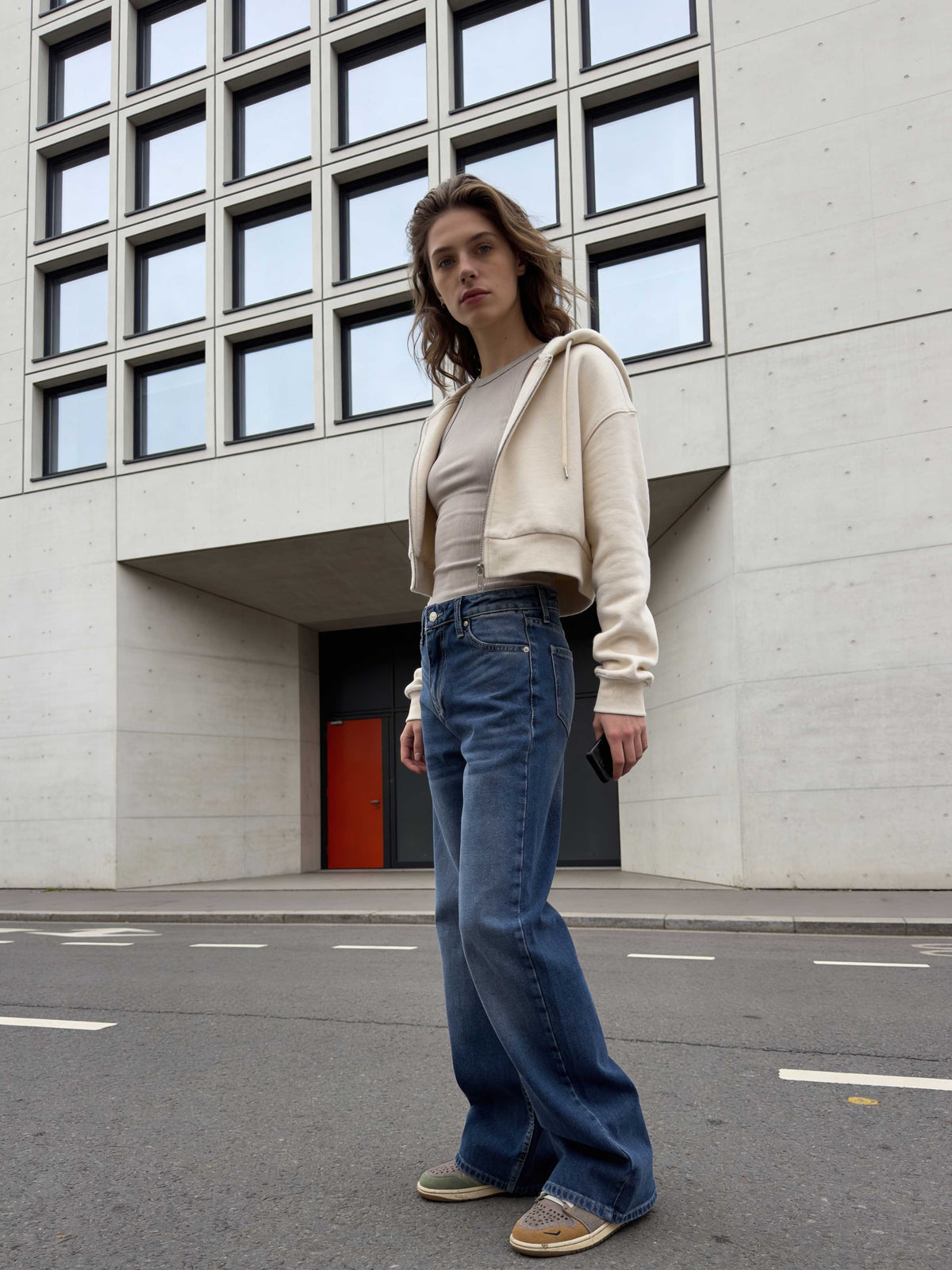 Wide-Leg – High-Waist Ocean Blue Jeans Wide-Leg CIZARO - Cizaro Jeans