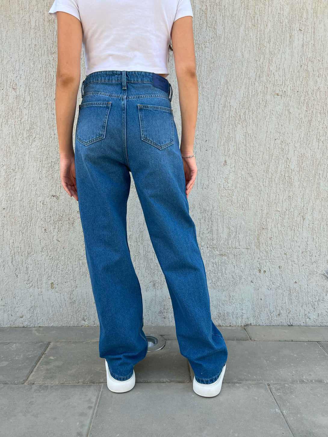 Straight - Mid Blue. Straight CIZARO    - Cizaro Jeans