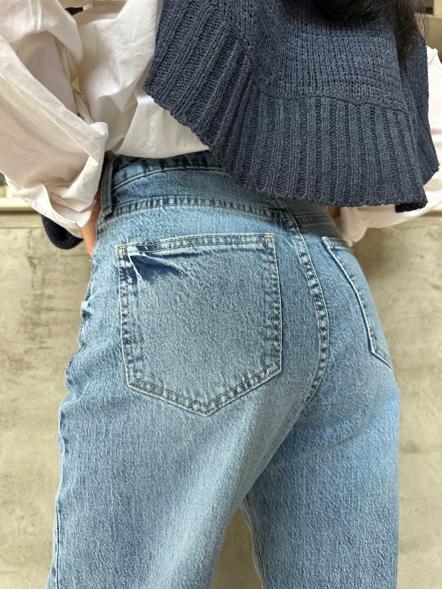 Ultra Comfort - Wide Leg - Sky Blue Wash Jeans. Wide Leg CIZARO - Cizaro Jeans