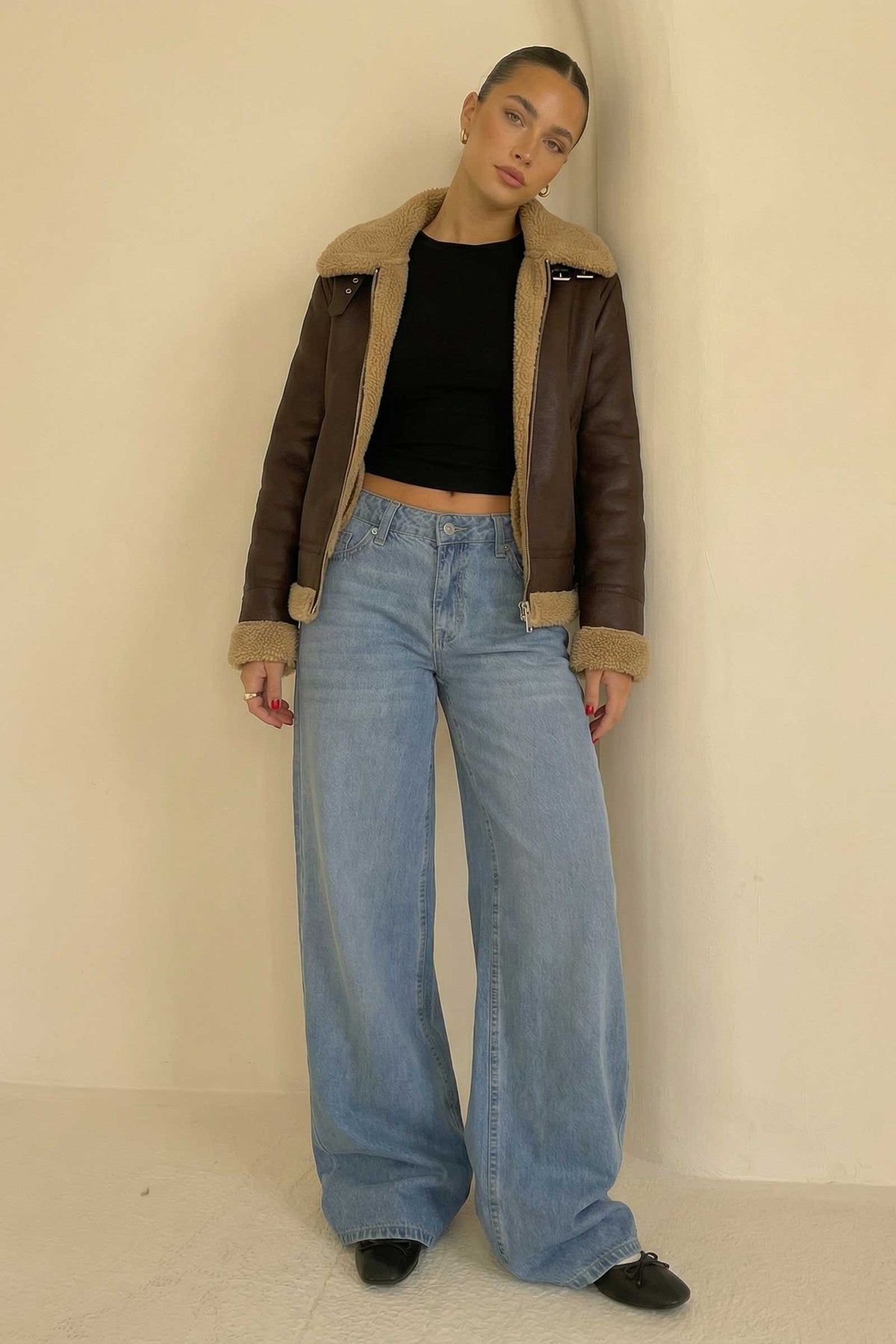Super Baggy – Low-Waist Powder Blue Jeans Super Baggy CIZARO - Cizaro Jeans