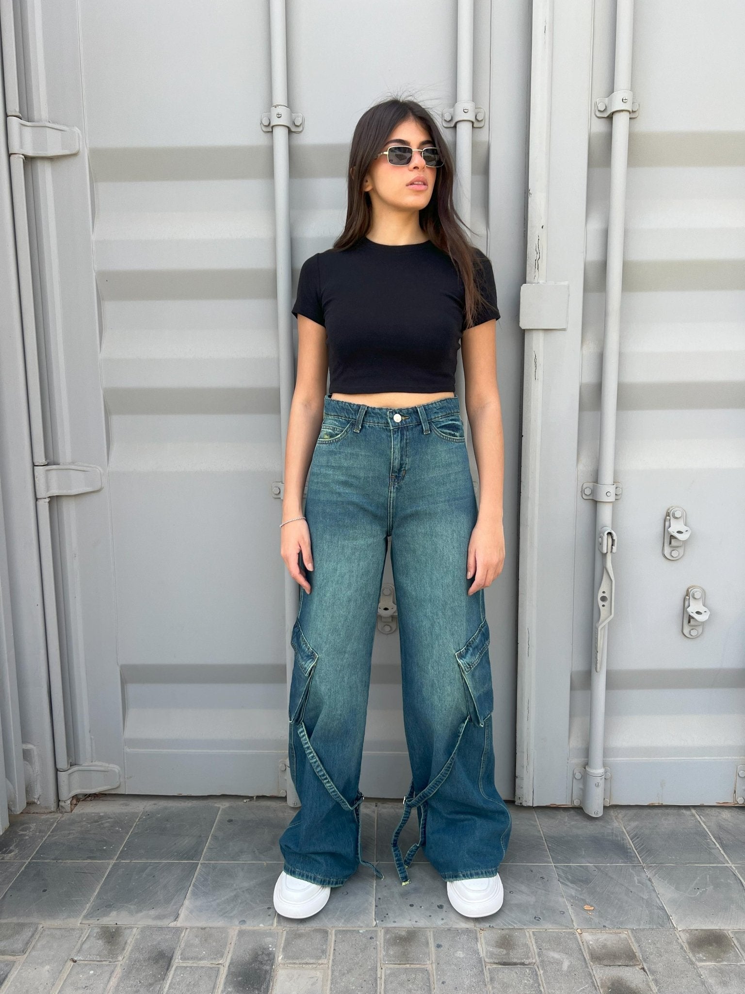 Cargo - Vintage Blue Green. Cargo CIZARO    - Cizaro Jeans