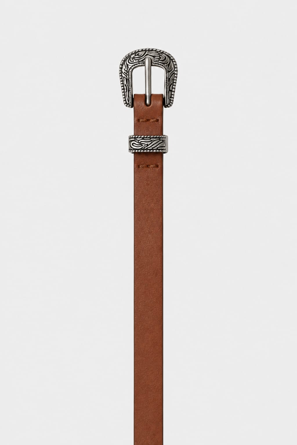 Belt | Honey Western Antique Silver Buckle