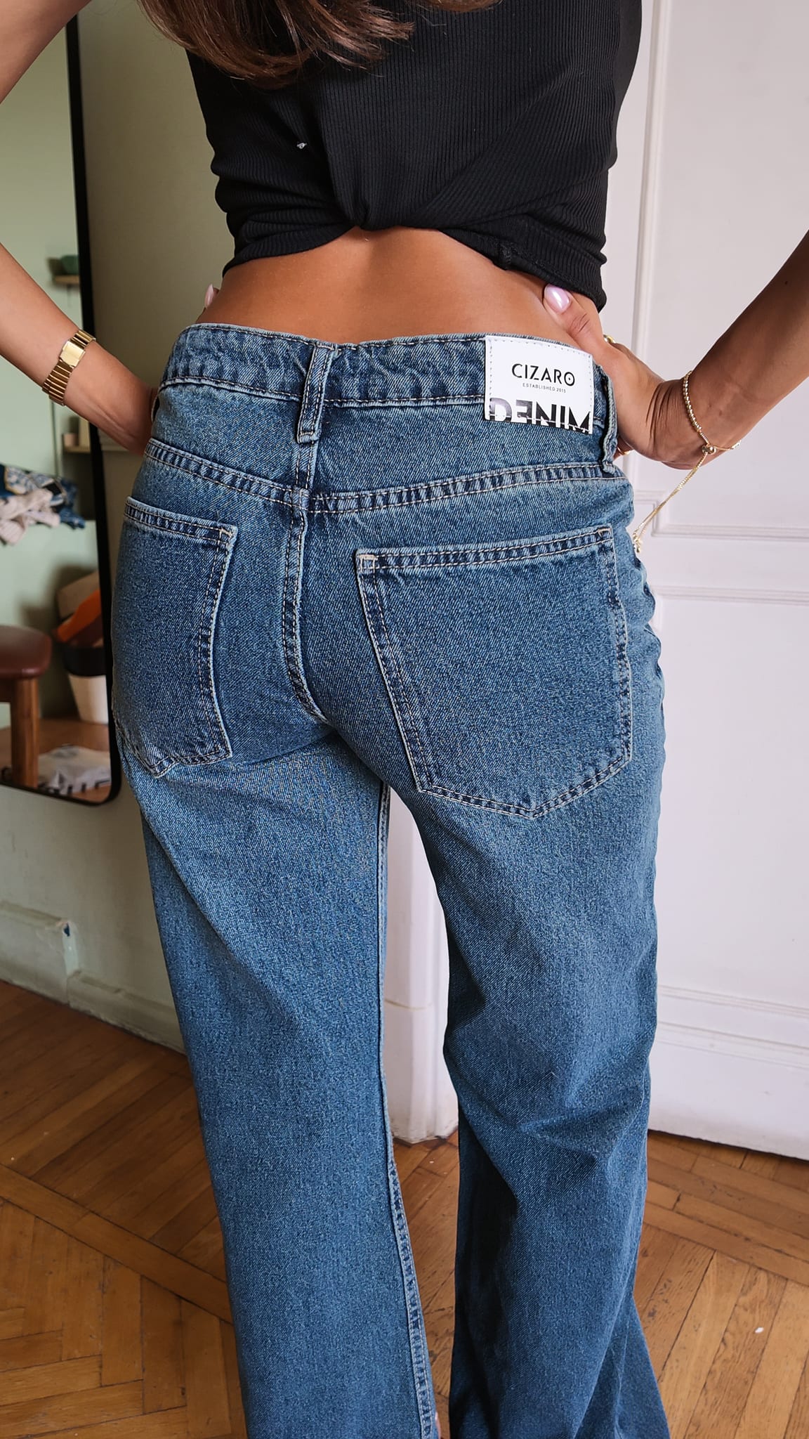 Baggy Low-Waist Mid Vintage Blue Jeans