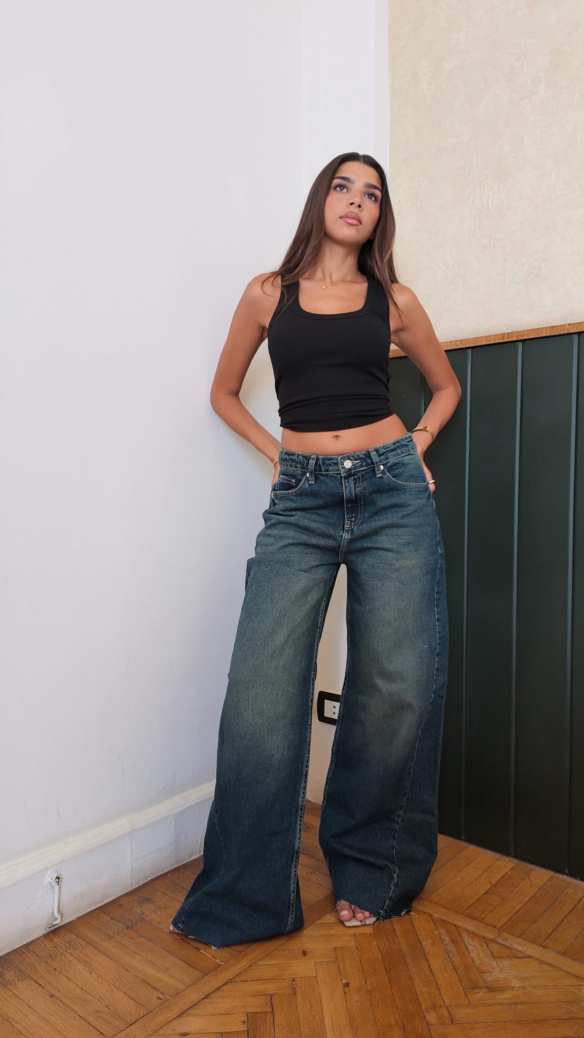 Baggy Low-Waist Mid Vintage Blue Ripped Jeans