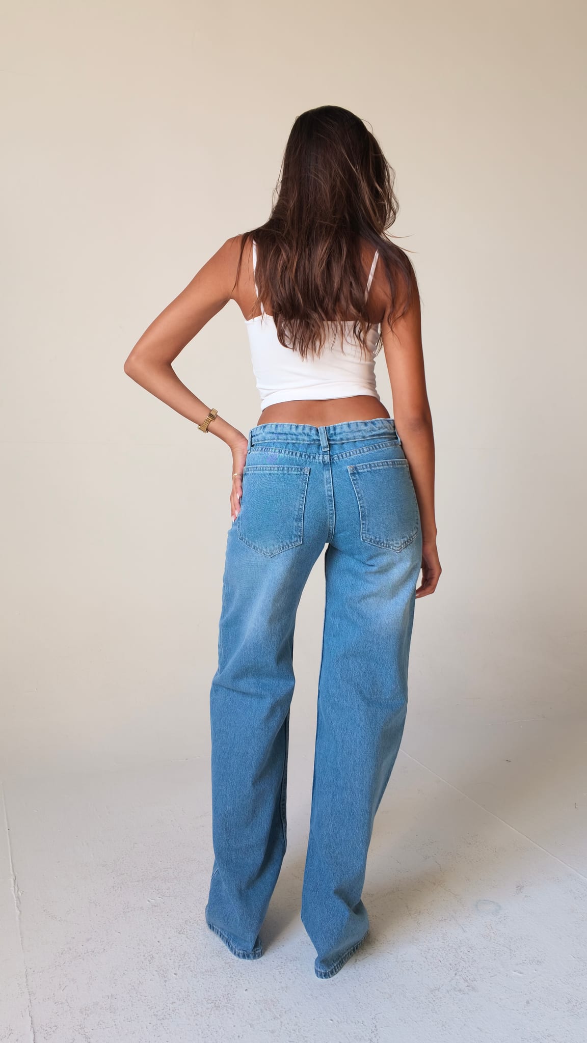 Baggy High-Waist Deep Vintage Blue jeans Baggy CIZARO - Cizaro Jeans