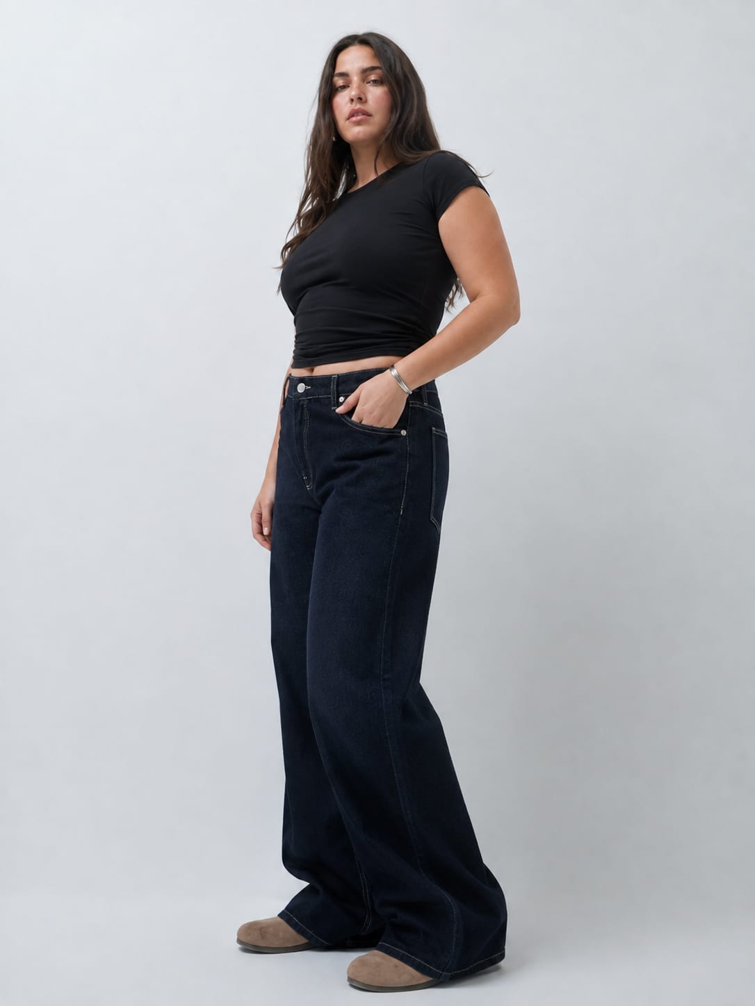 Baggy High-waist Raw denim jeans Baggy CIZARO - Cizaro Jeans
