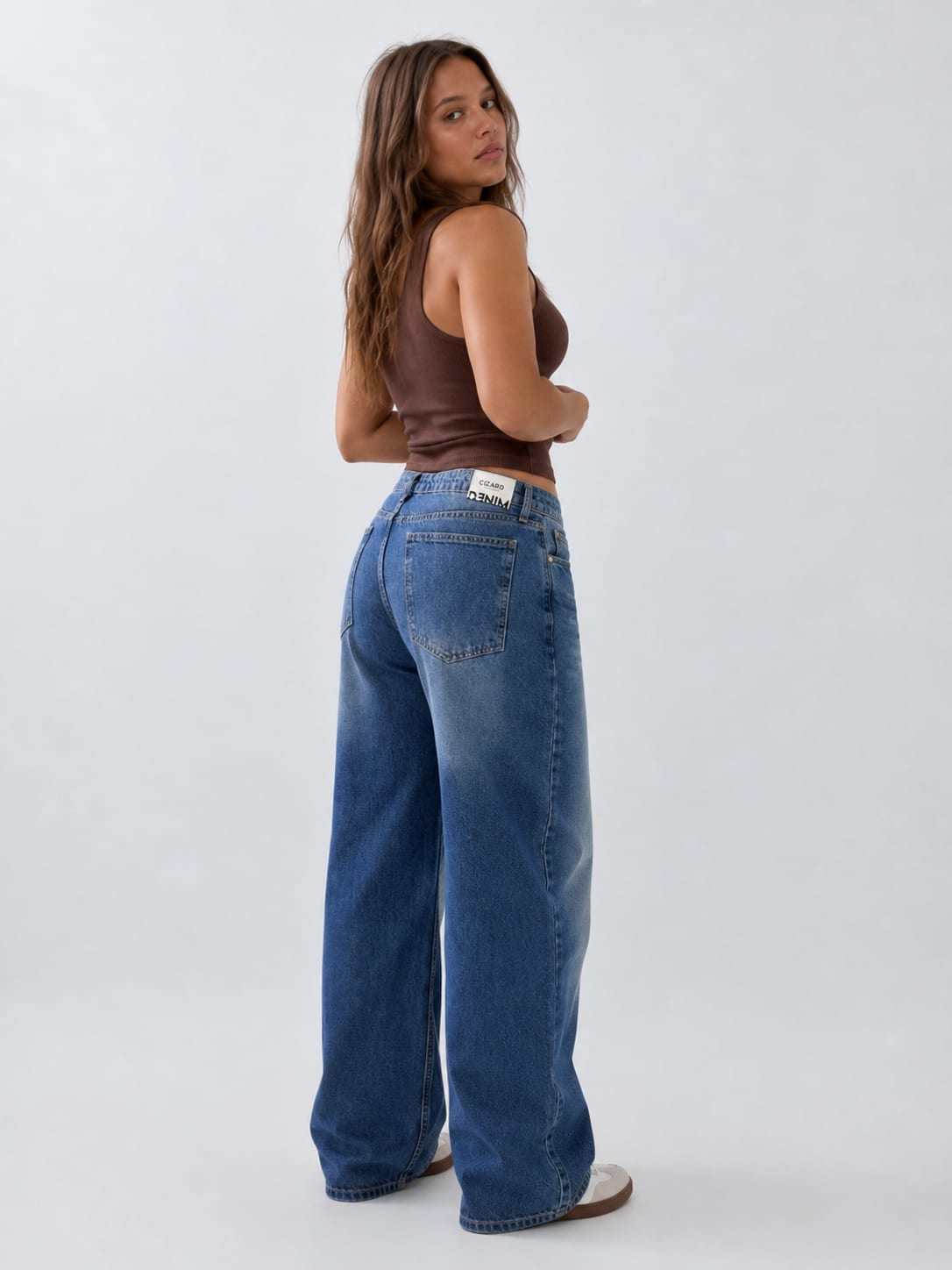Baggy High-Waist Mid Vintage Blue Jeans