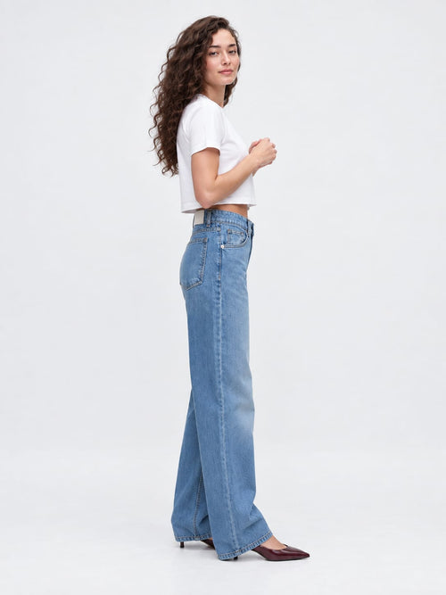 Baggy High waist Washed Blue jeans Baggy CIZARO - Cizaro Jeans