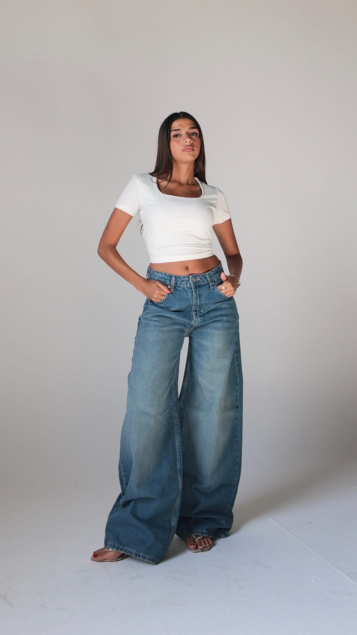 Baggy Barrel High waist Vintage blue jeans Baggy CIZARO - Cizaro Jeans