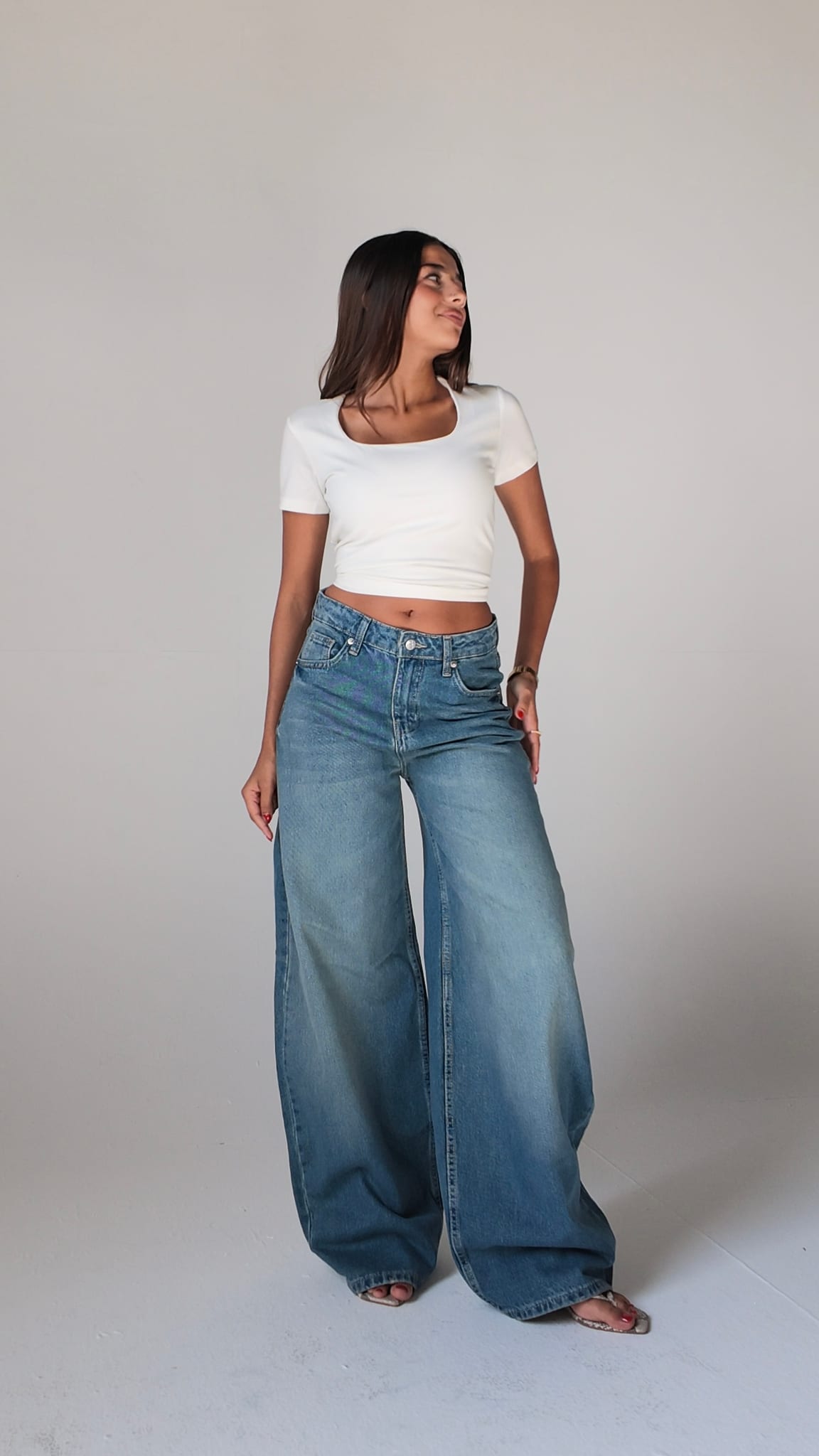 Baggy Barrel High waist Vintage blue jeans Baggy CIZARO - Cizaro Jeans