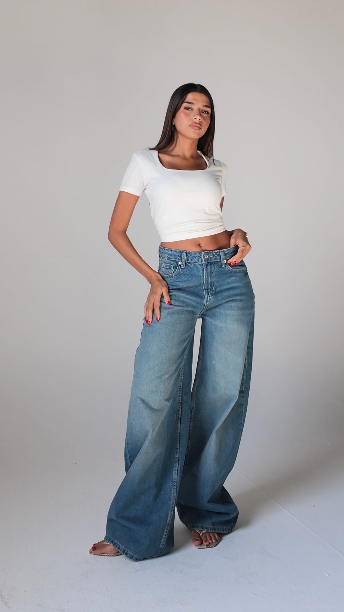 Baggy Barrel High waist Vintage blue jeans Baggy CIZARO - Cizaro Jeans