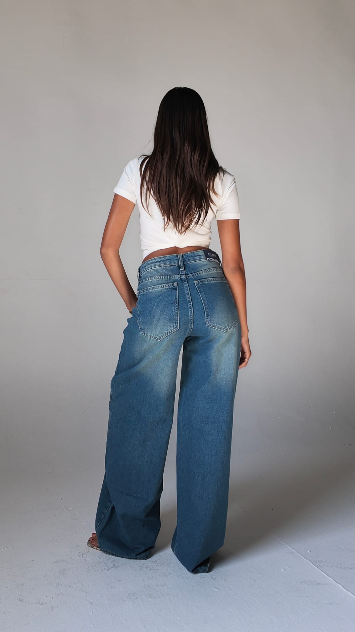 Baggy Barrel High waist Vintage blue jeans Baggy CIZARO - Cizaro Jeans
