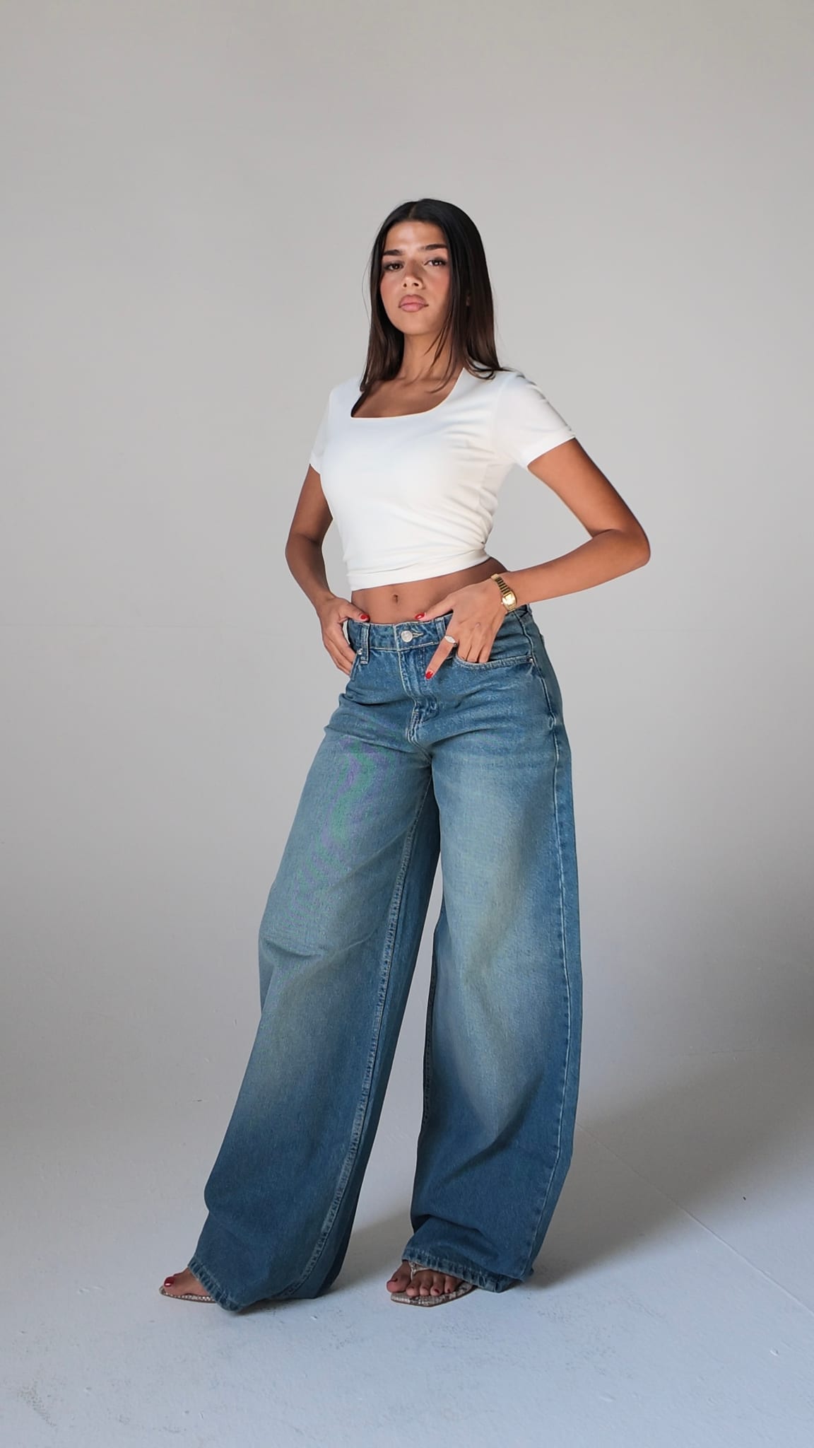 Baggy Barrel High waist Vintage blue jeans Baggy CIZARO - Cizaro Jeans