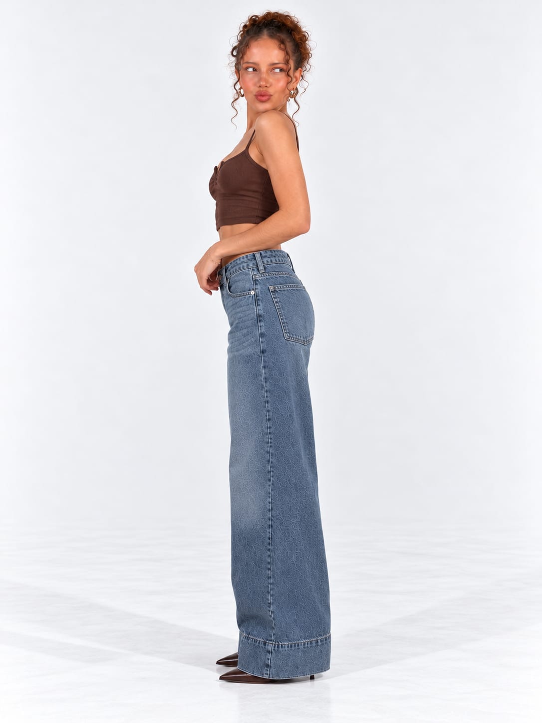 Extreme Wide-Leg High-Waist – Marine Blue Jeans Extreme Wide-Leg CIZARO - Cizaro Jeans