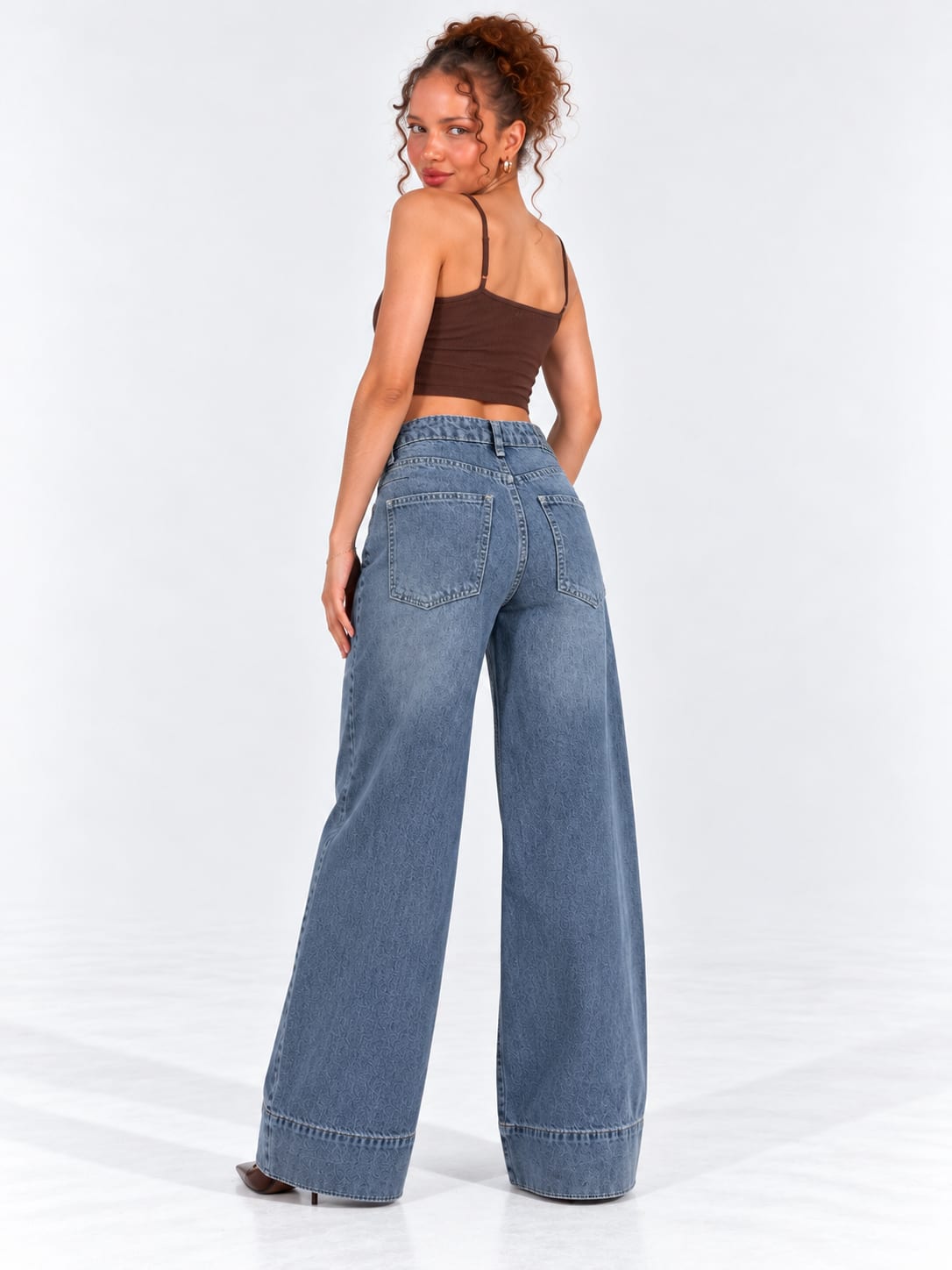 Extreme Wide-Leg High-Waist – Marine Blue Jeans Extreme Wide-Leg CIZARO - Cizaro Jeans