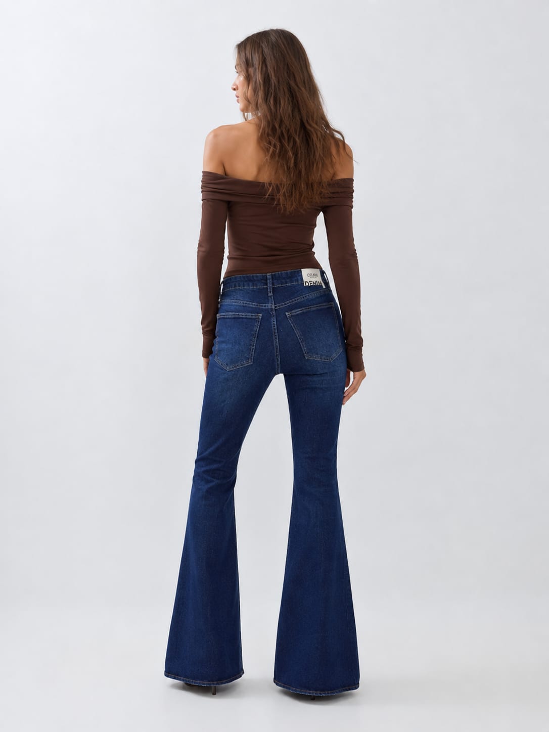 Flare – High-Waist Rich Blue Jeans Flare CIZARO - Cizaro Jeans