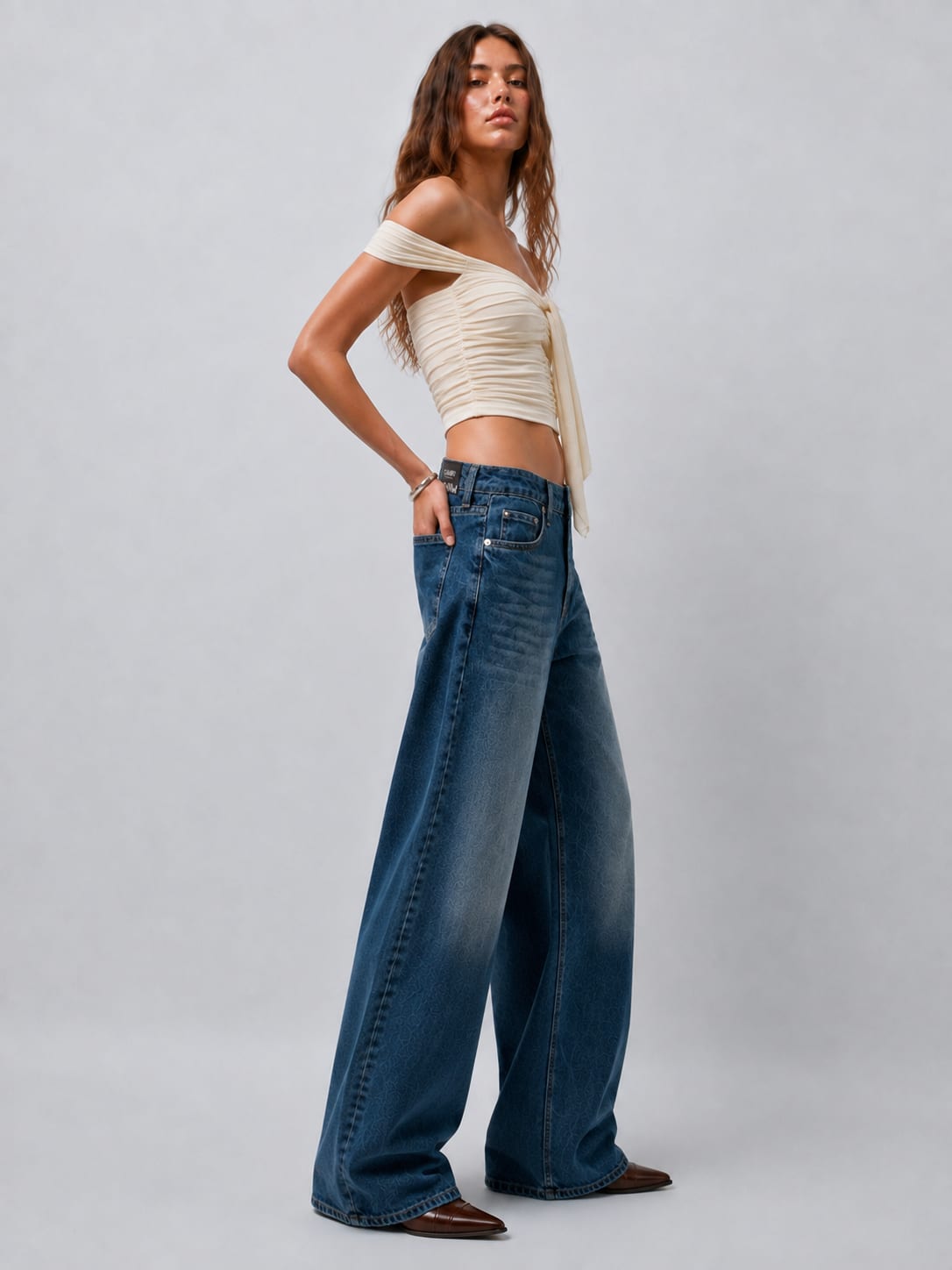 Loose Baggy High Waist Mid Vintage Blue Jeans