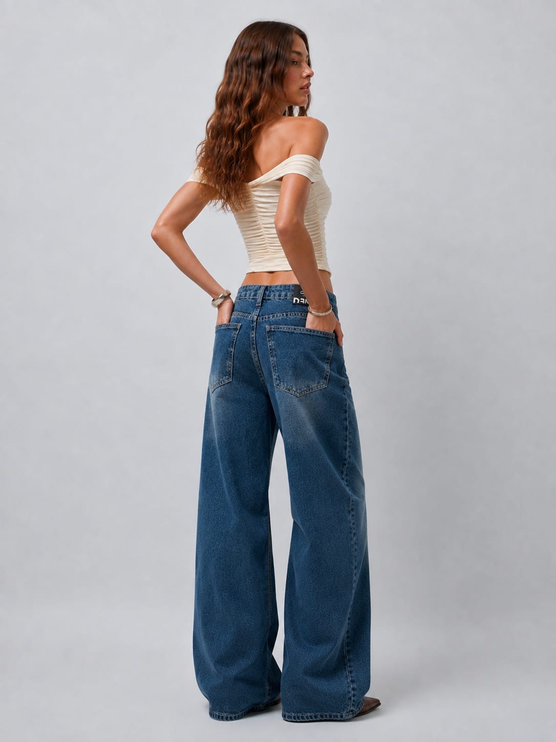 Loose Baggy High Waist Mid Vintage Blue Jeans