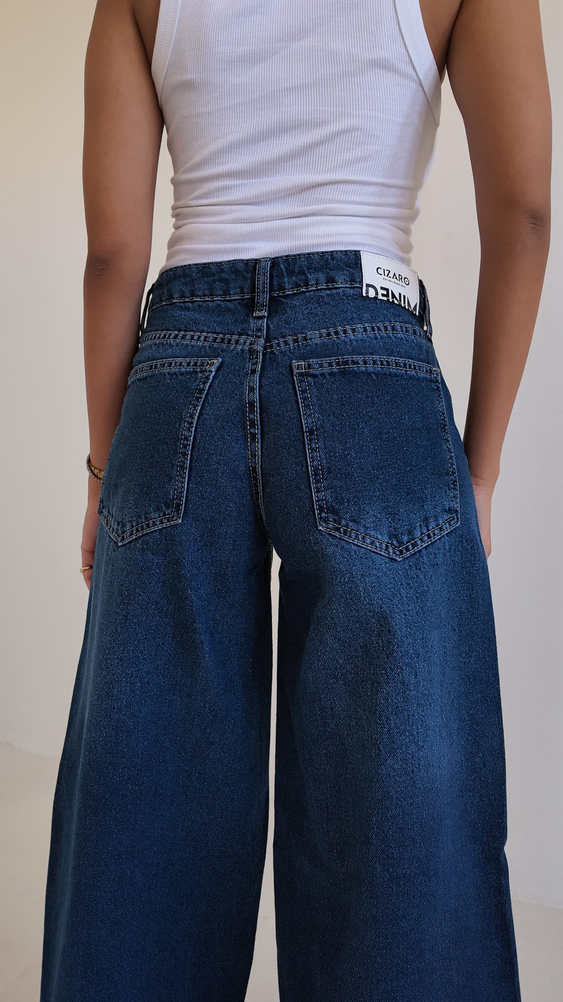 Loose Baggy – Mid Rise Deep Ocean Blue Jeans