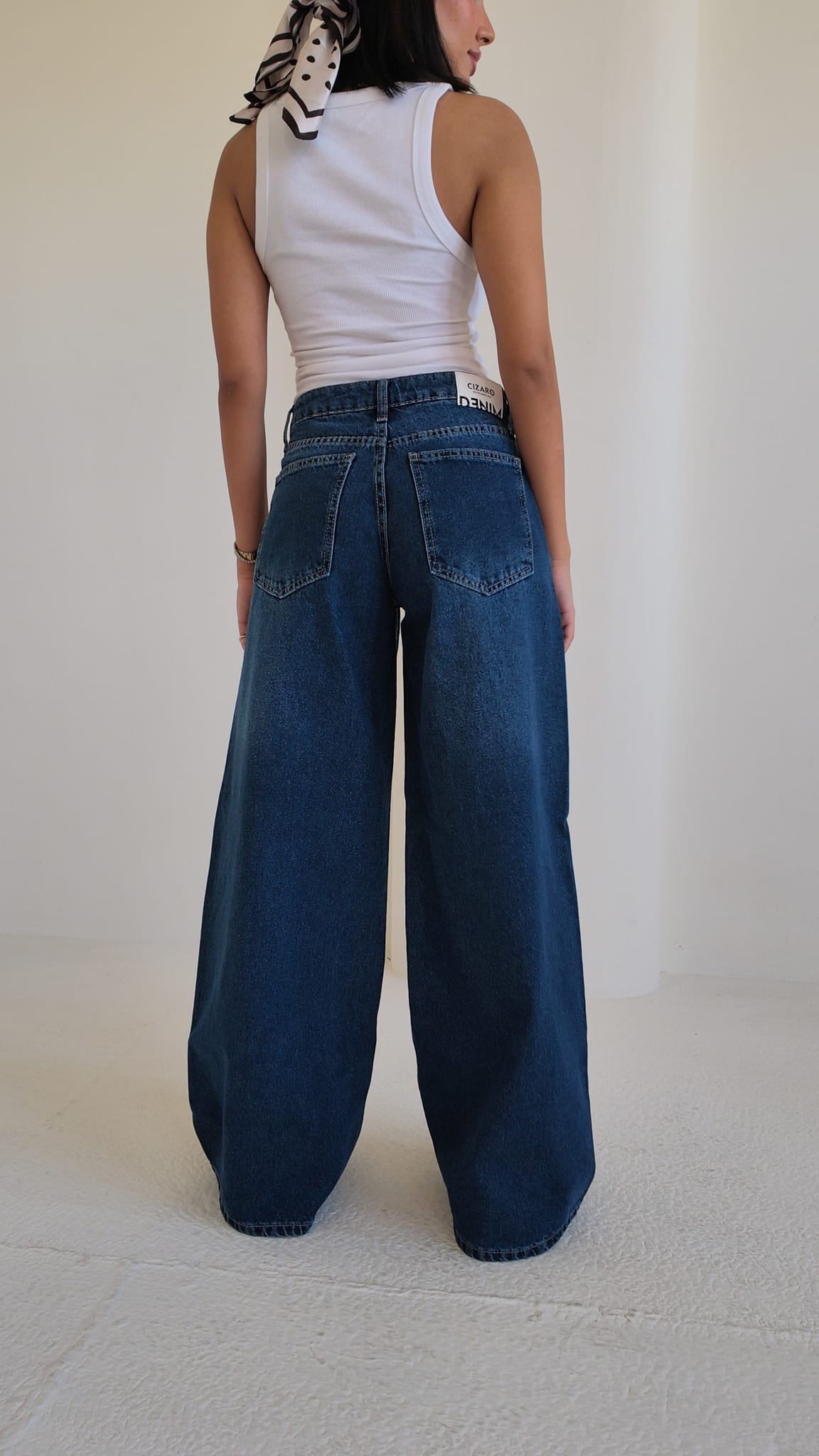 Loose Baggy – Mid Rise Deep Ocean Blue Jeans