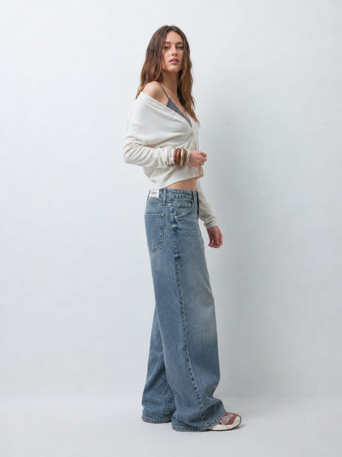 Super Baggy Low-Waist Washed Grey Jeans Super baggy CIZARO - Cizaro Jeans