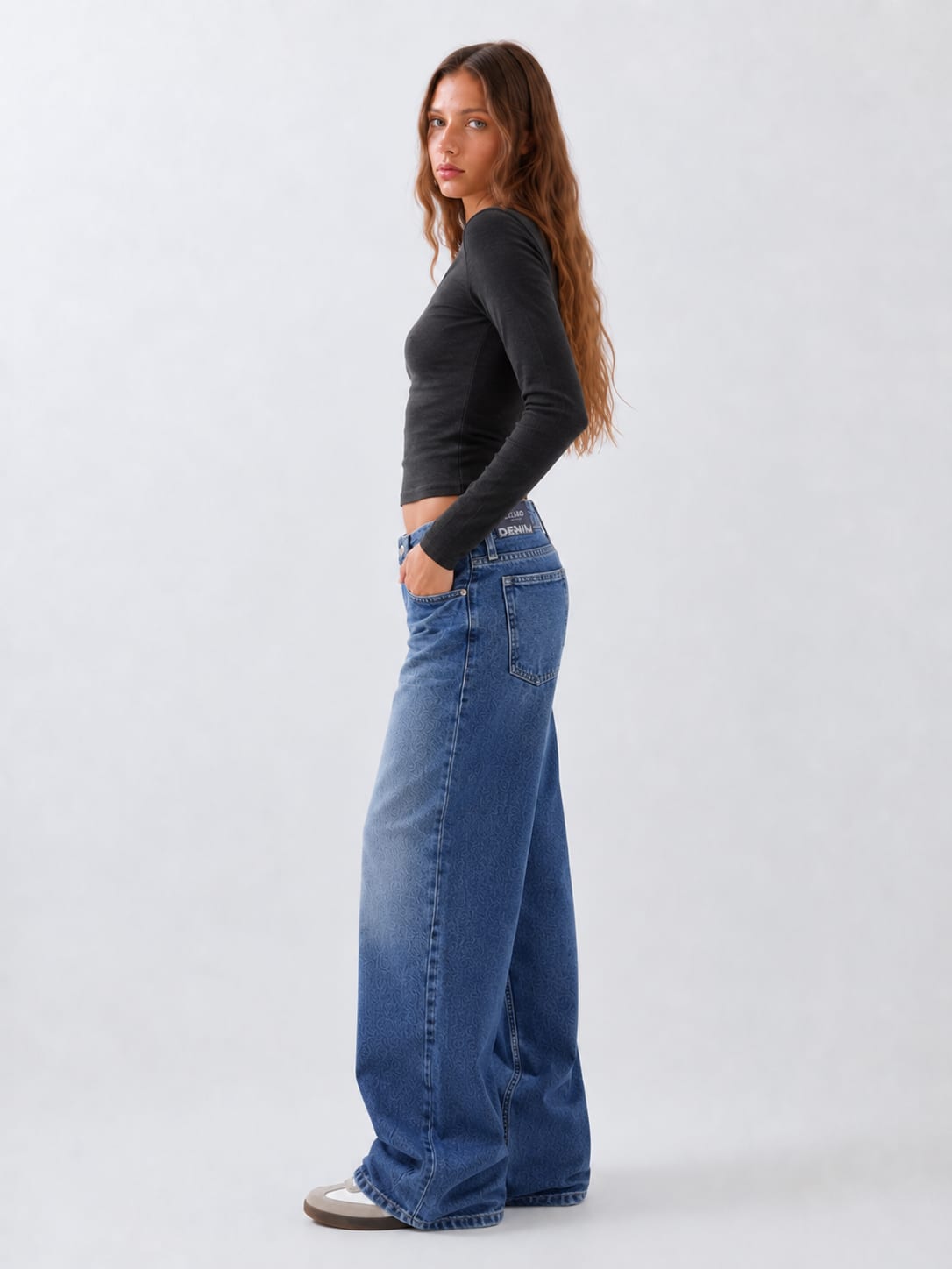 Super Baggy Low-Waist Mid Vintage Blue Jeans Supper baggy CIZARO - Cizaro Jeans