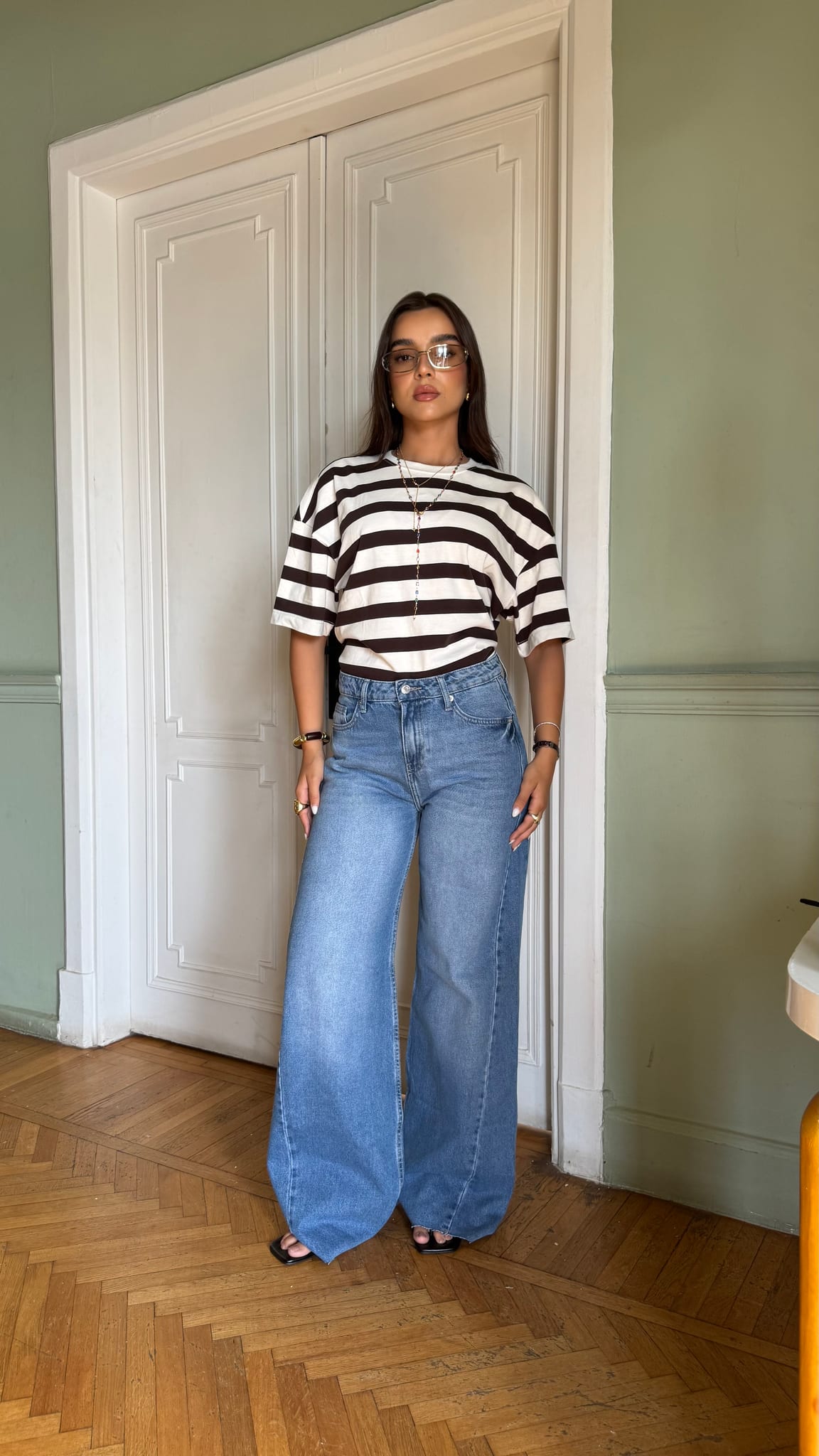 Super Baggy High-Waist Bright Vintage Blue Jeans Supper baggy CIZARO - Cizaro Jeans