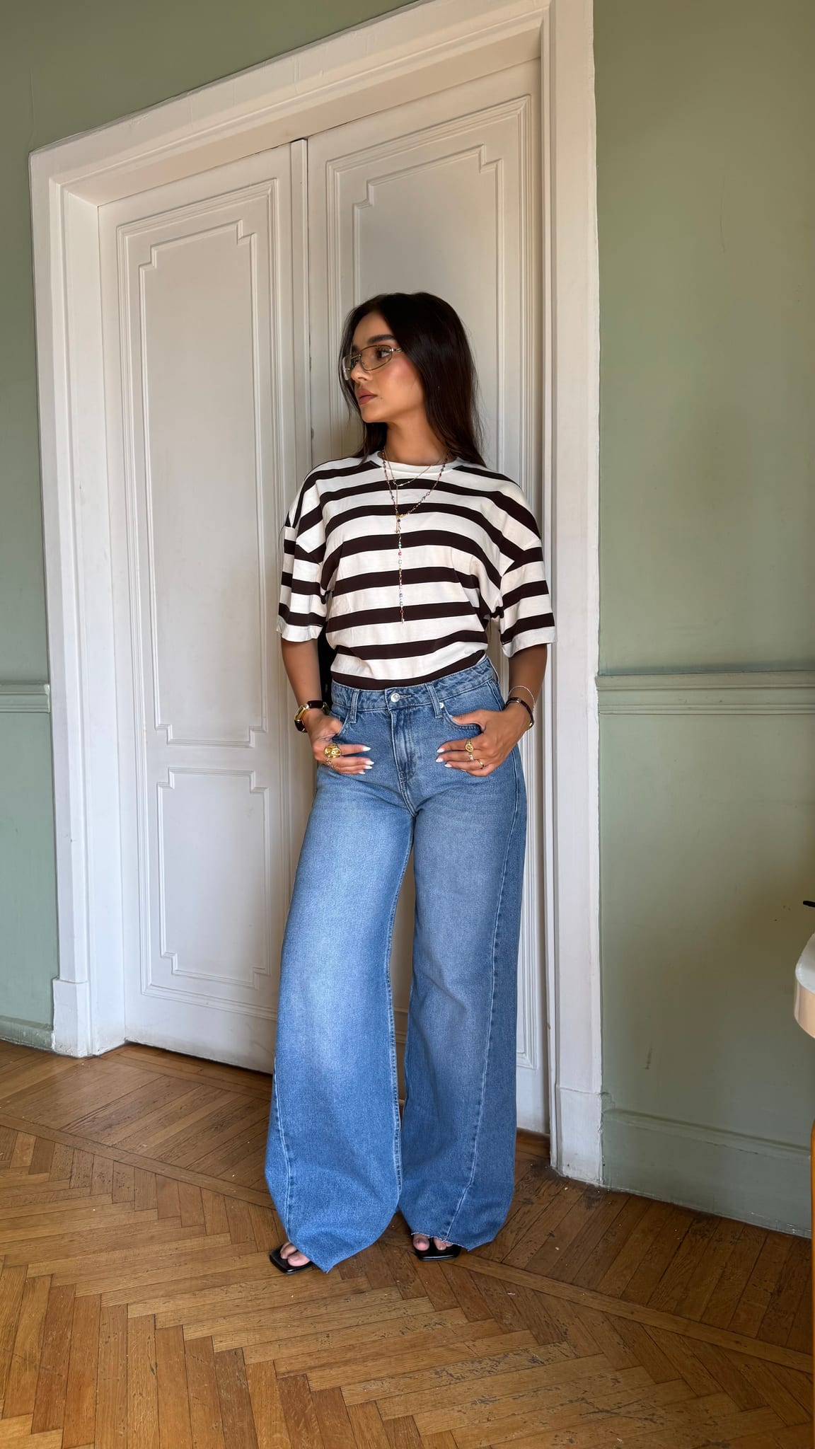 Super Baggy High-Waist Bright Vintage Blue Jeans Supper baggy CIZARO - Cizaro Jeans