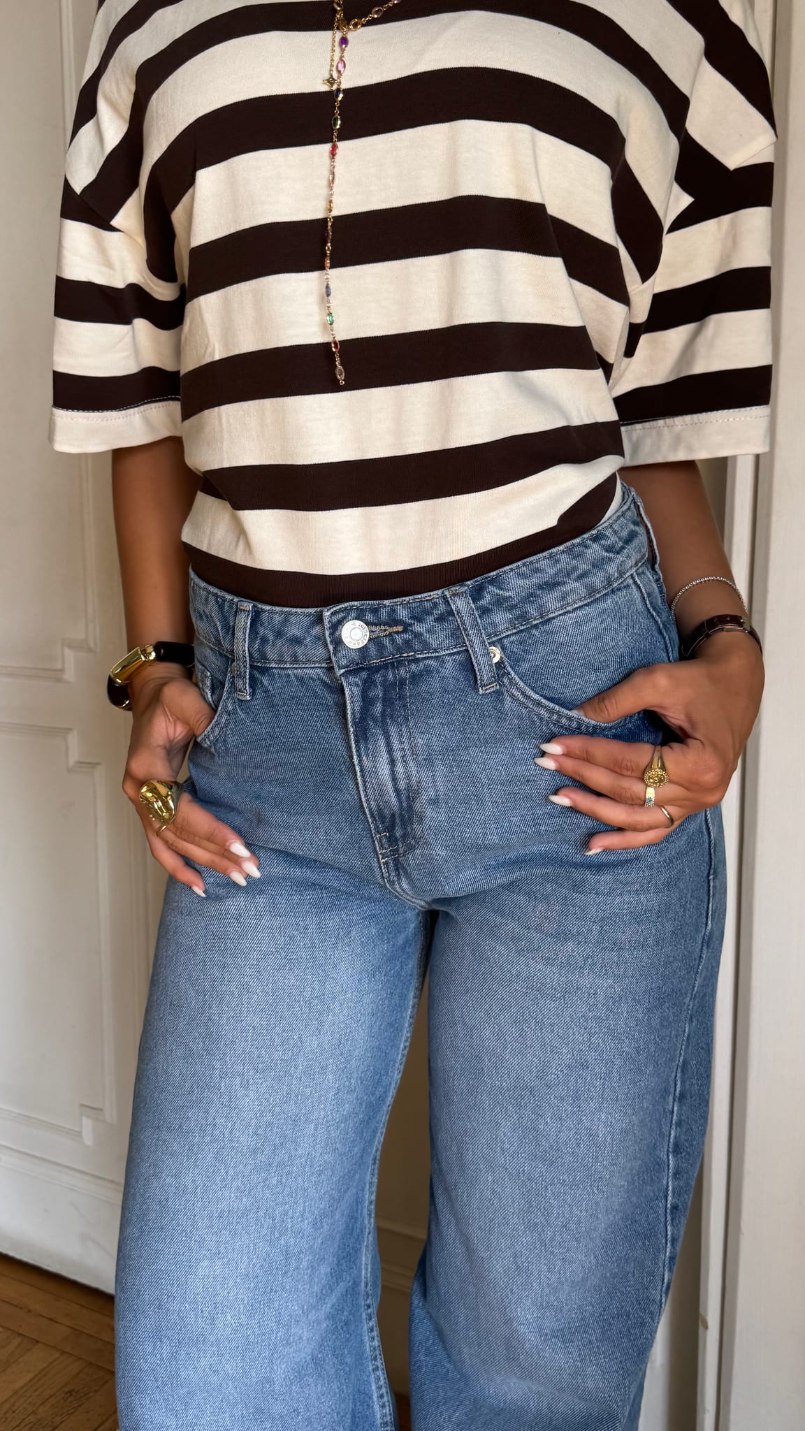 Super Baggy High-Waist Bright Vintage Blue Jeans Supper baggy CIZARO - Cizaro Jeans