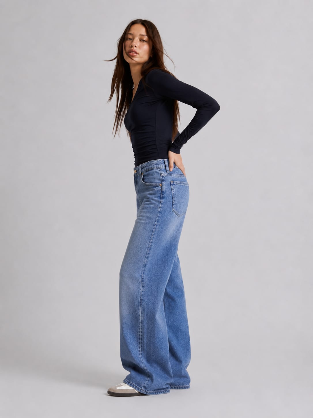 Super Baggy – High-Waist Light Vintage Blue Jeans