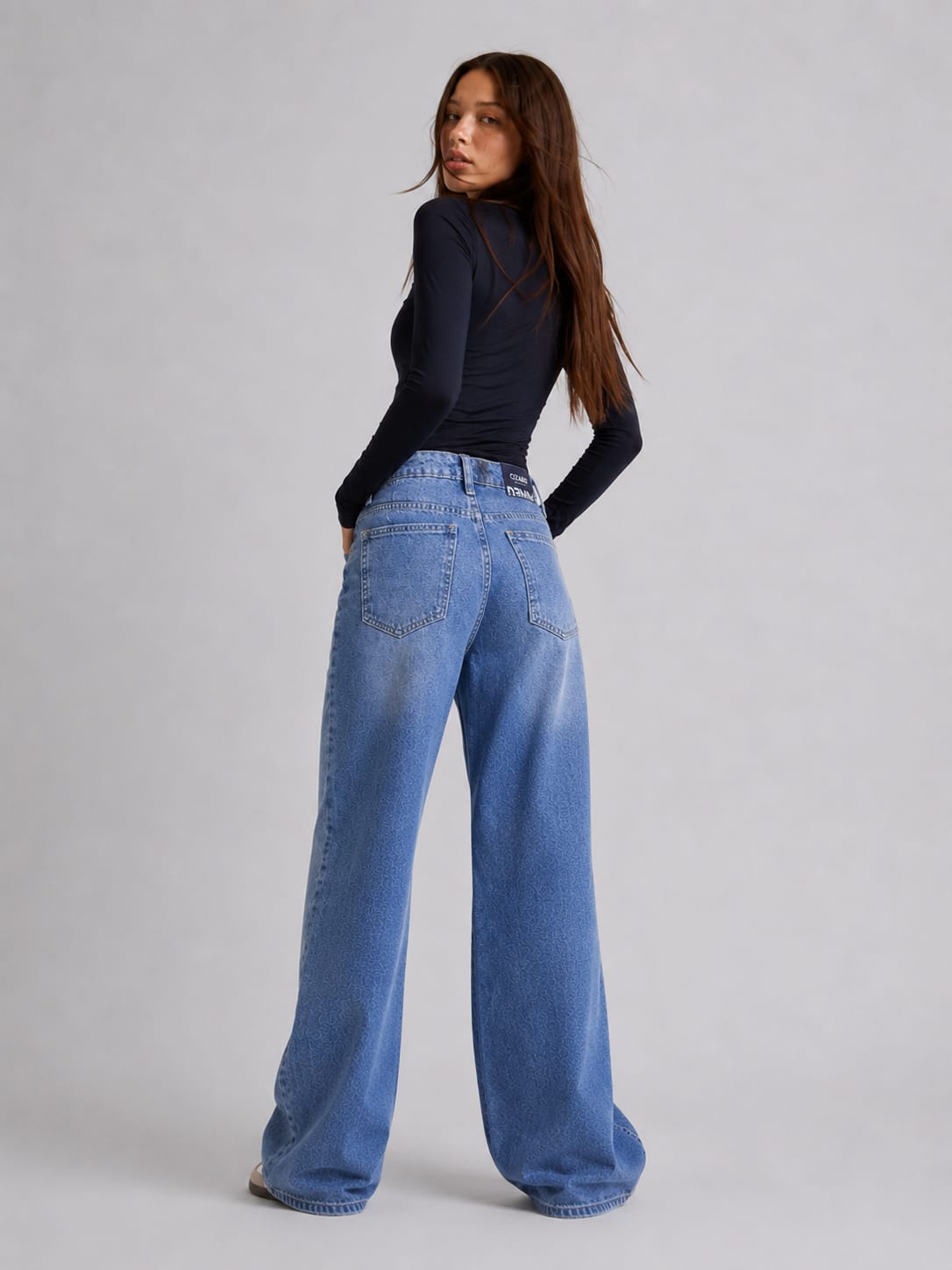 Super Baggy – High-Waist Light Vintage Blue Jeans