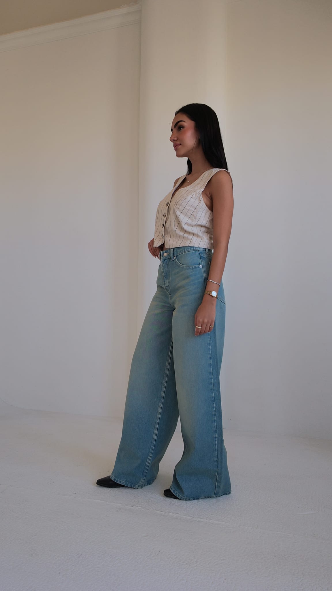 Super Baggy High-Waist Vintage Sky Blue Jeans Super Baggy CIZARO - Cizaro Jeans